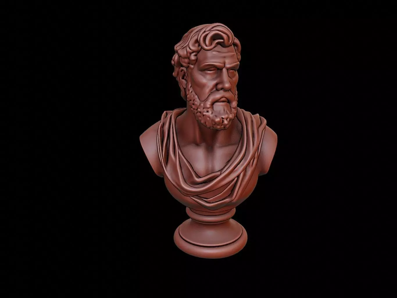 Uranus Bust 3D print model_0