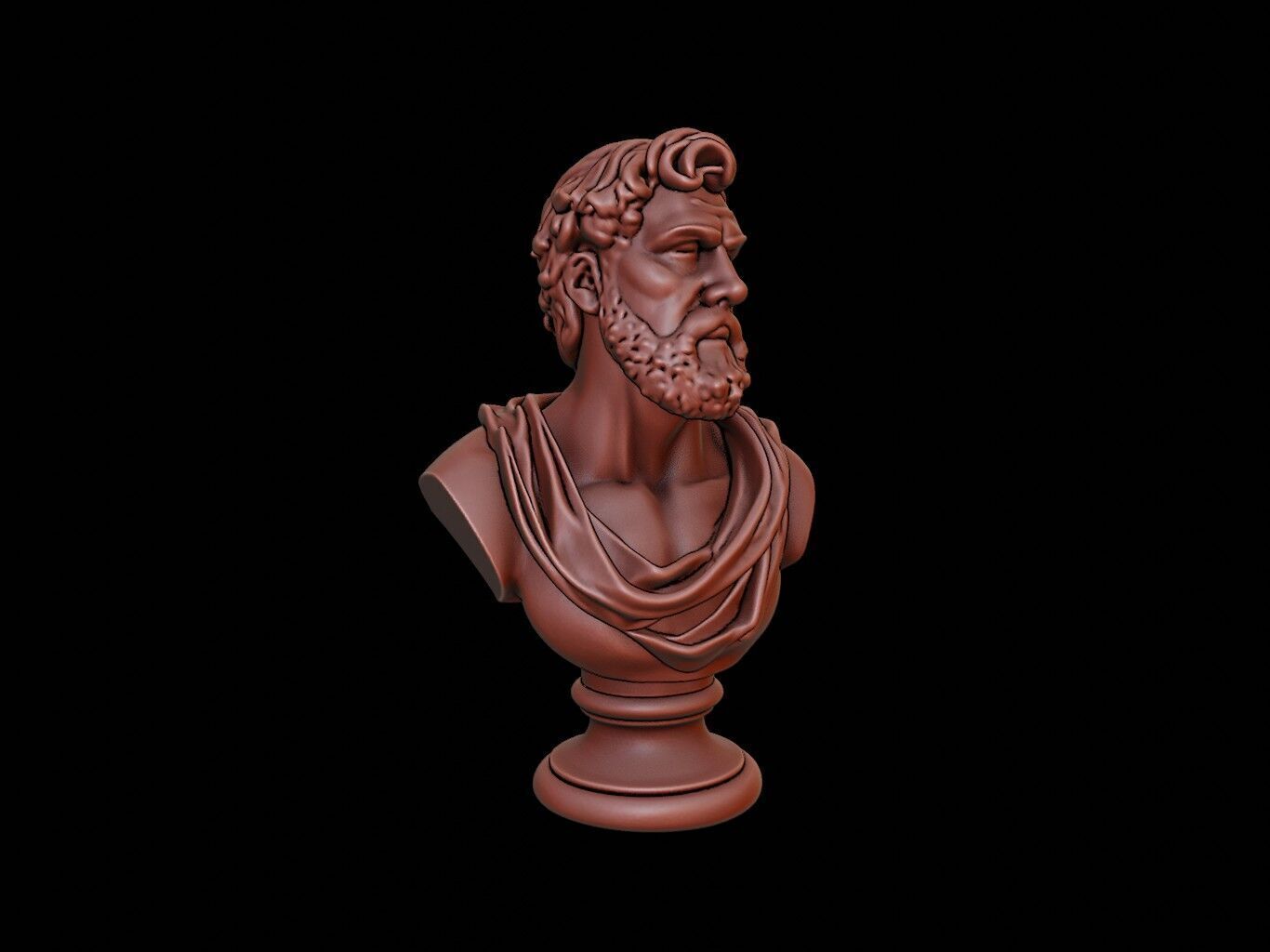 Uranus Bust 3D print model_1