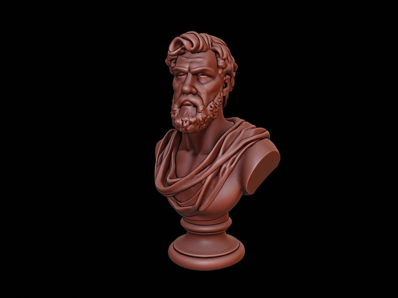 Uranus Bust 3D print model_2
