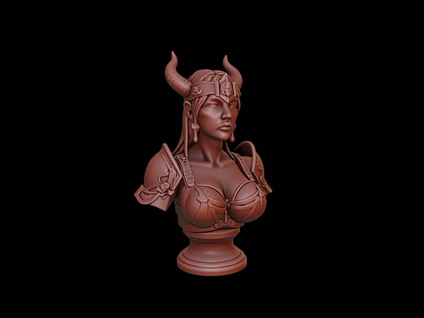 Valkyrie Bust 3D print model_1
