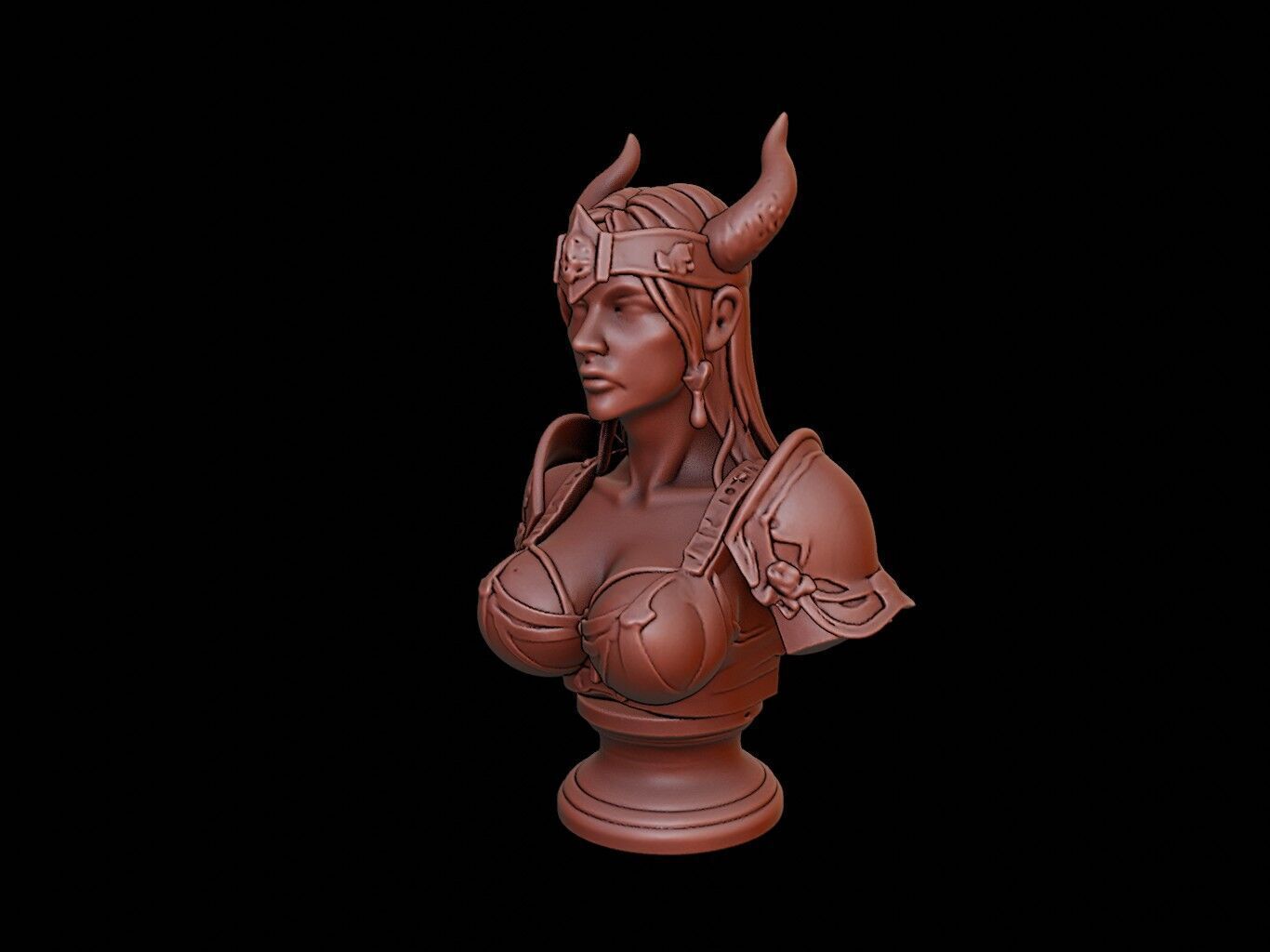 Valkyrie Bust 3D print model_2