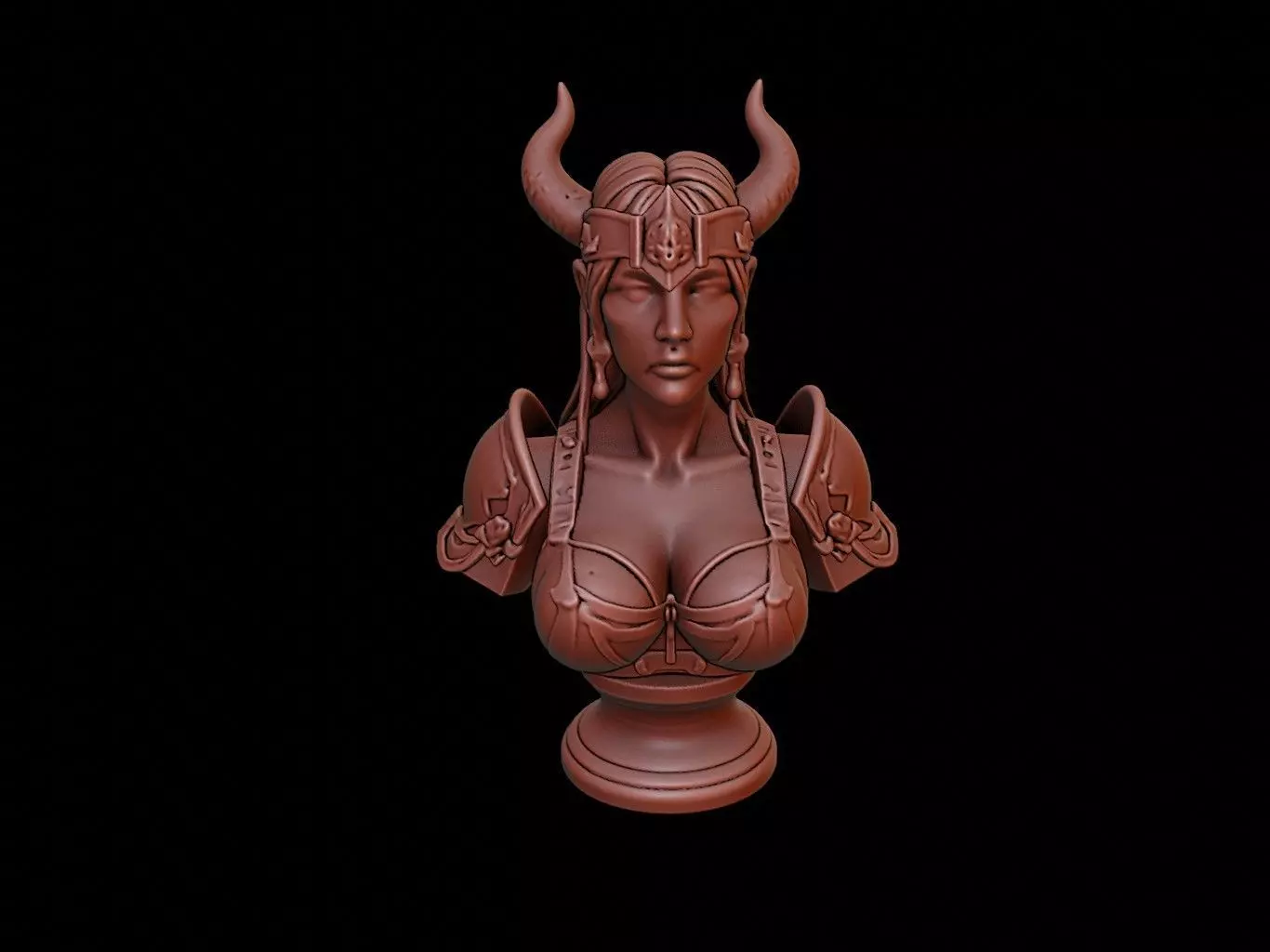 Valkyrie Bust 3D print model_0