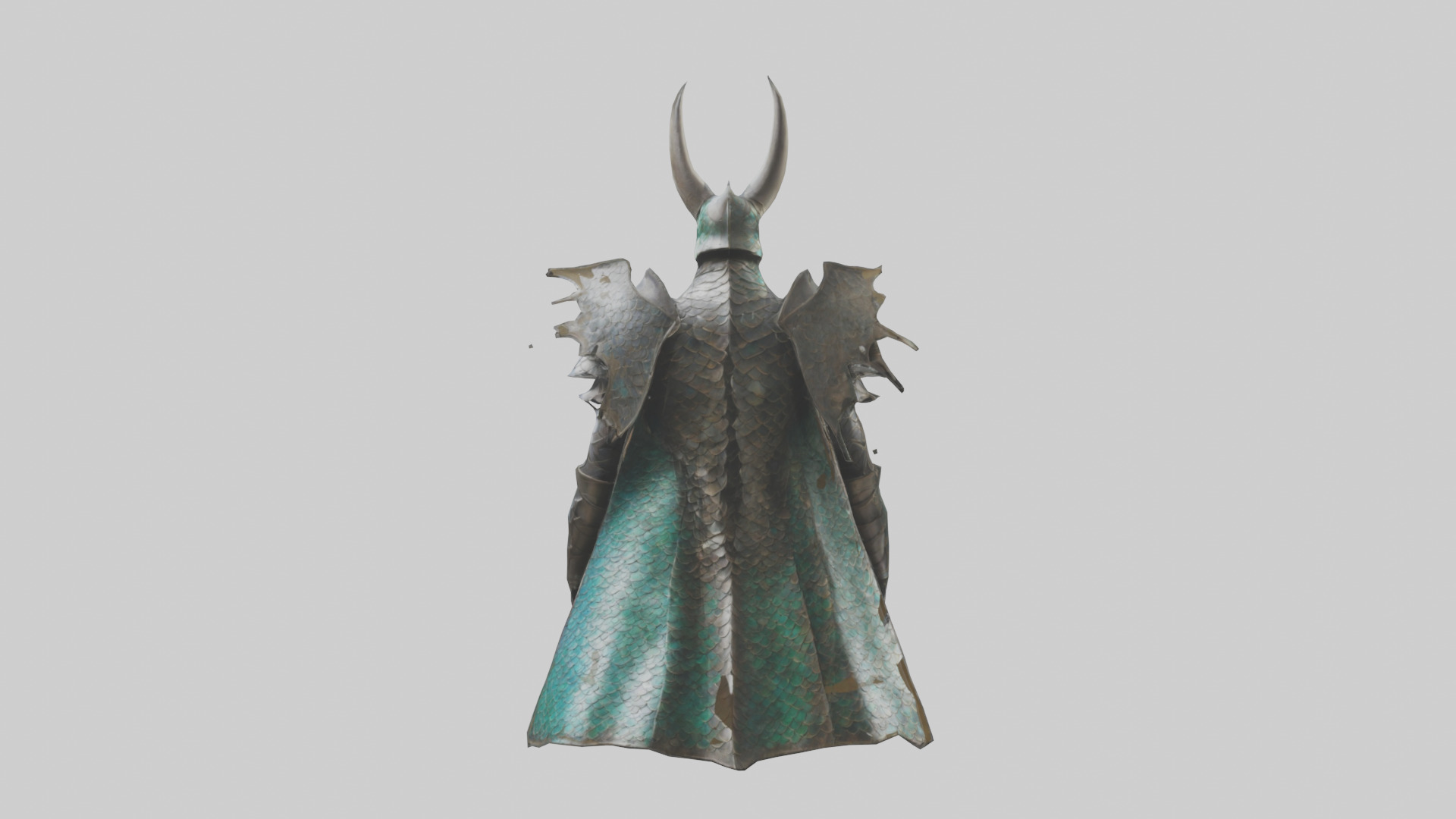 Dragon Scale Armor model Low-poly 3D model_2