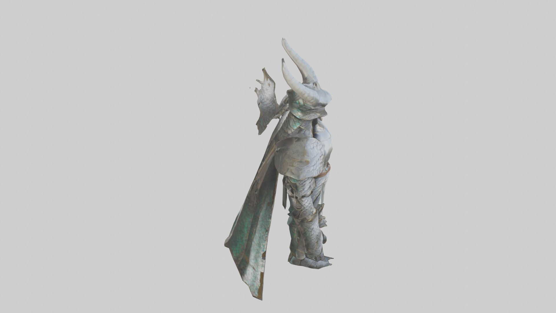 Dragon Scale Armor model Low-poly 3D model_28