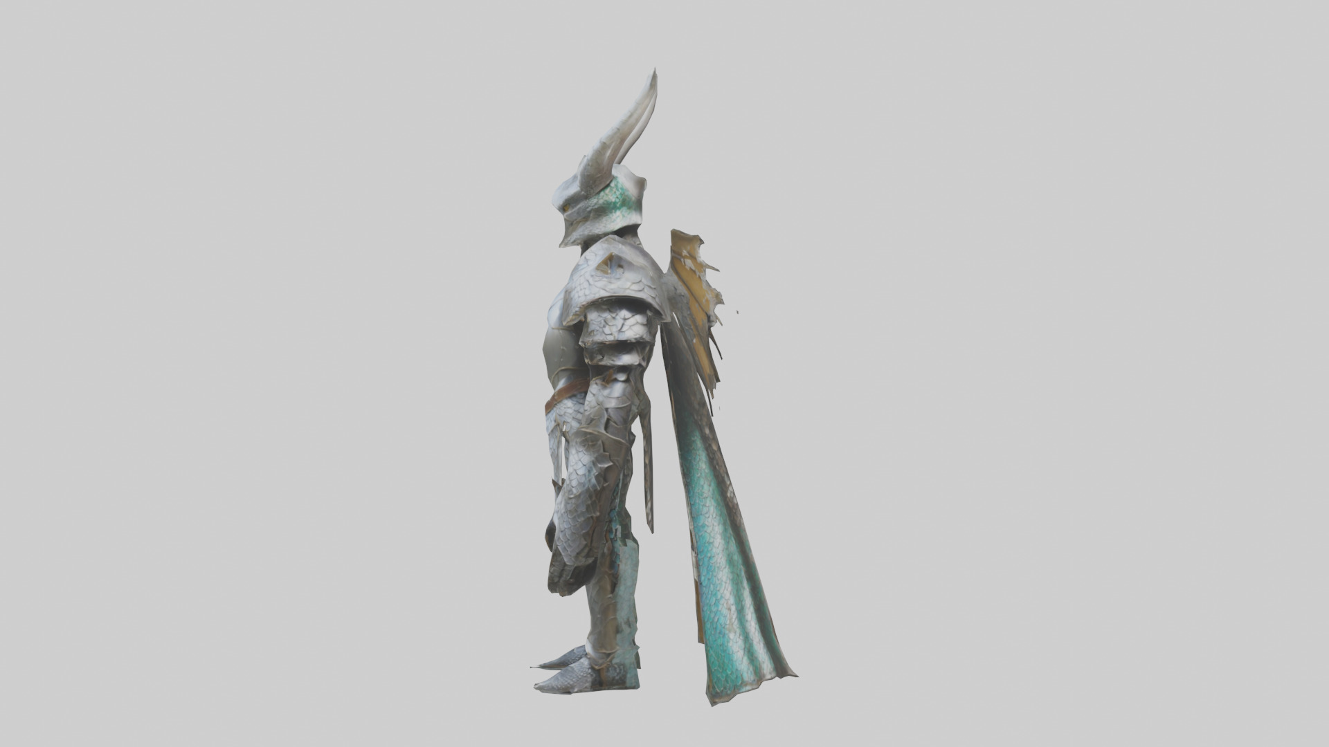 Dragon Scale Armor model Low-poly 3D model_22