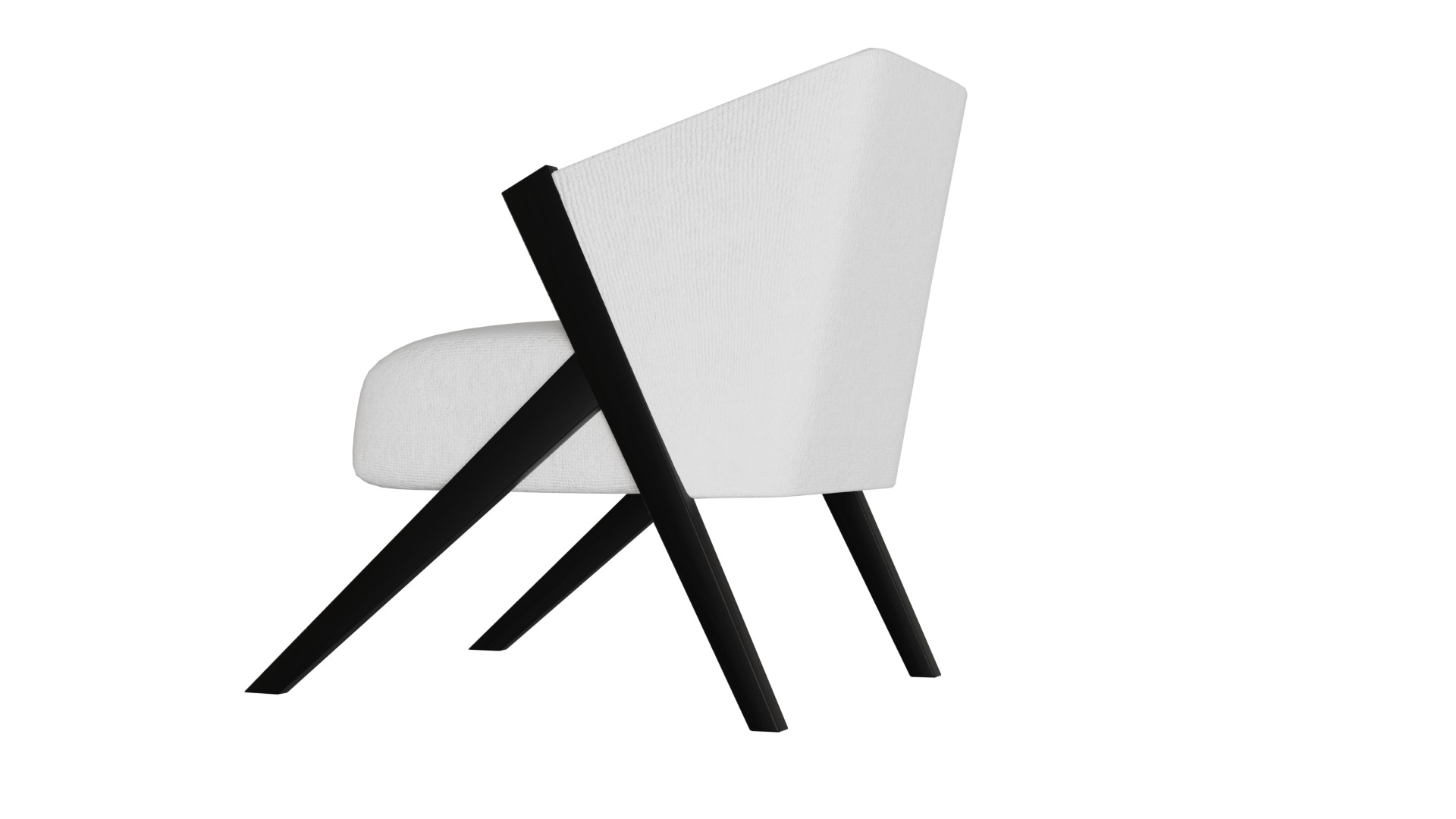 Fancy Chair Low-poly 3D model_35