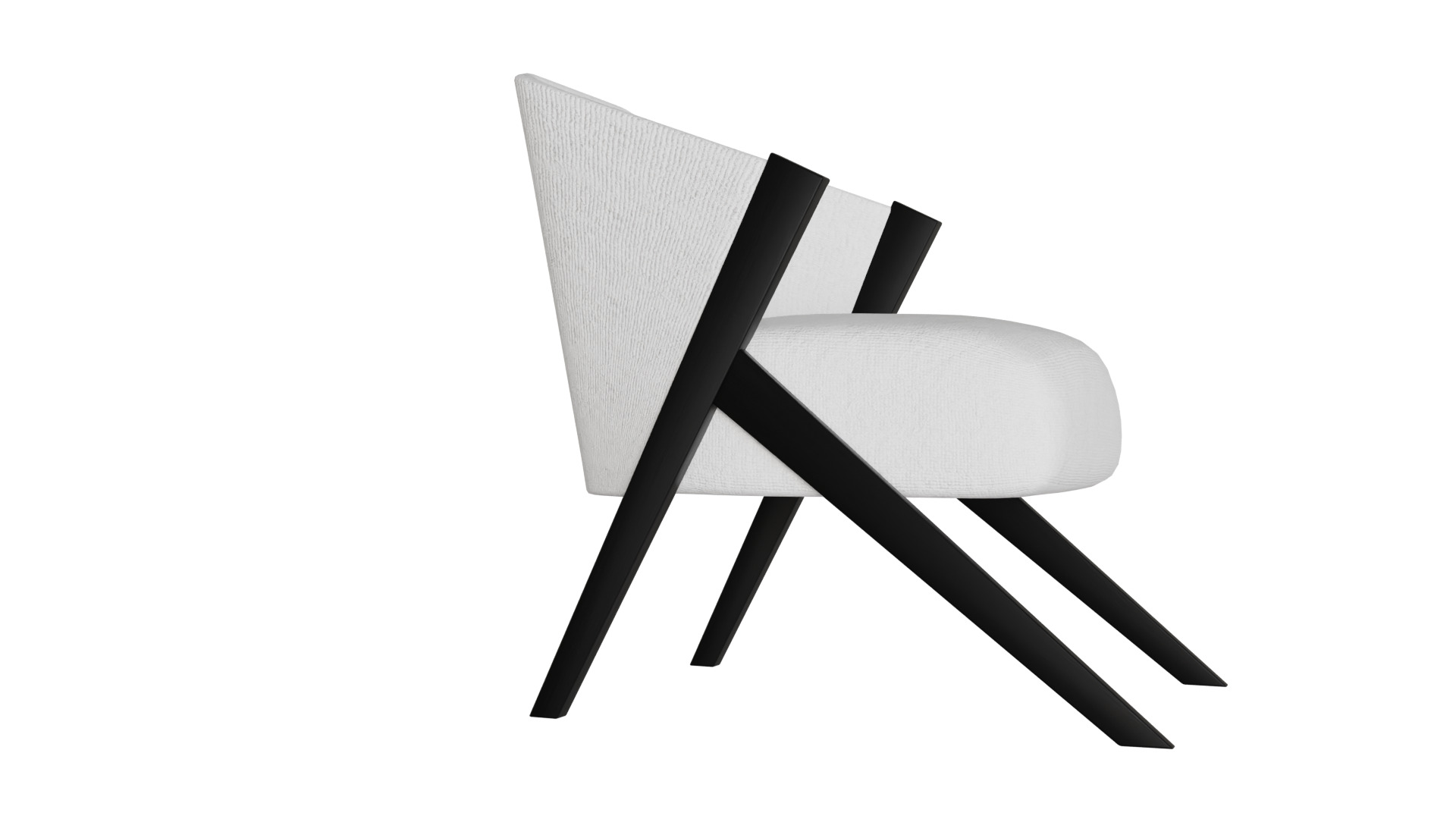 Fancy Chair Low-poly 3D model_18