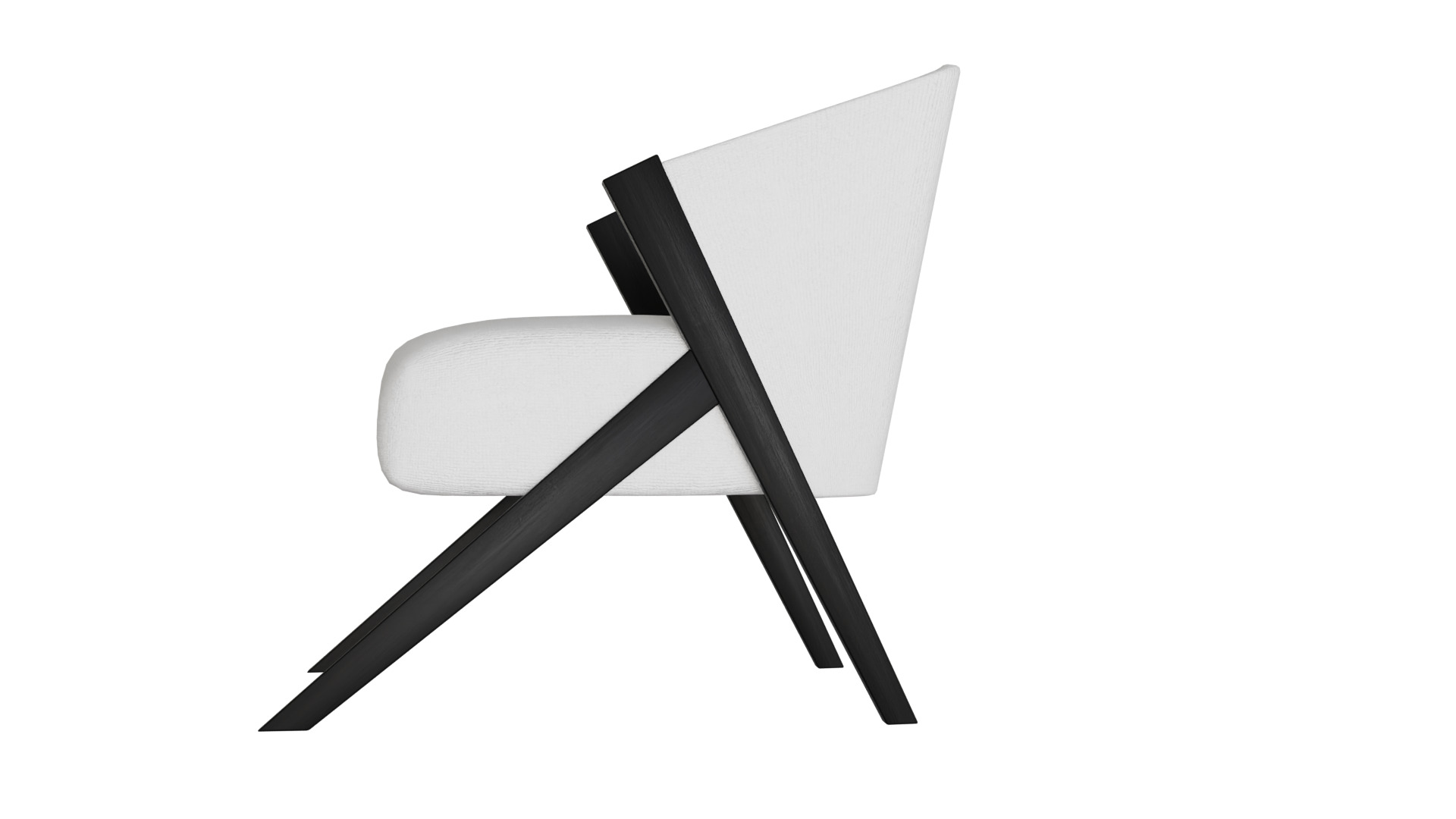 Fancy Chair Low-poly 3D model_38