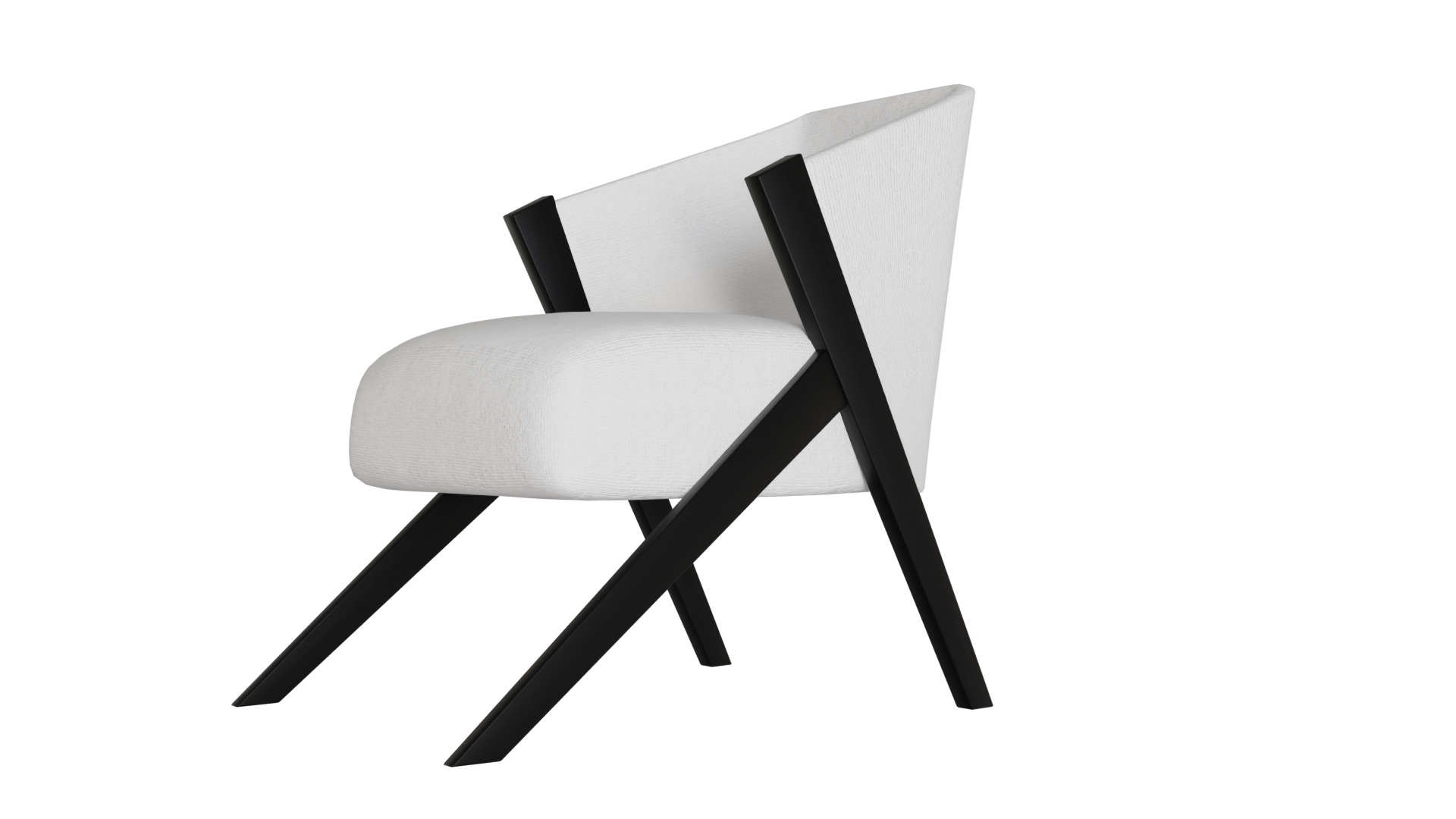 Fancy Chair Low-poly 3D model_41