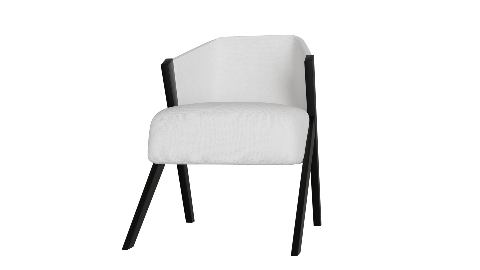 Fancy Chair Low-poly 3D model_10