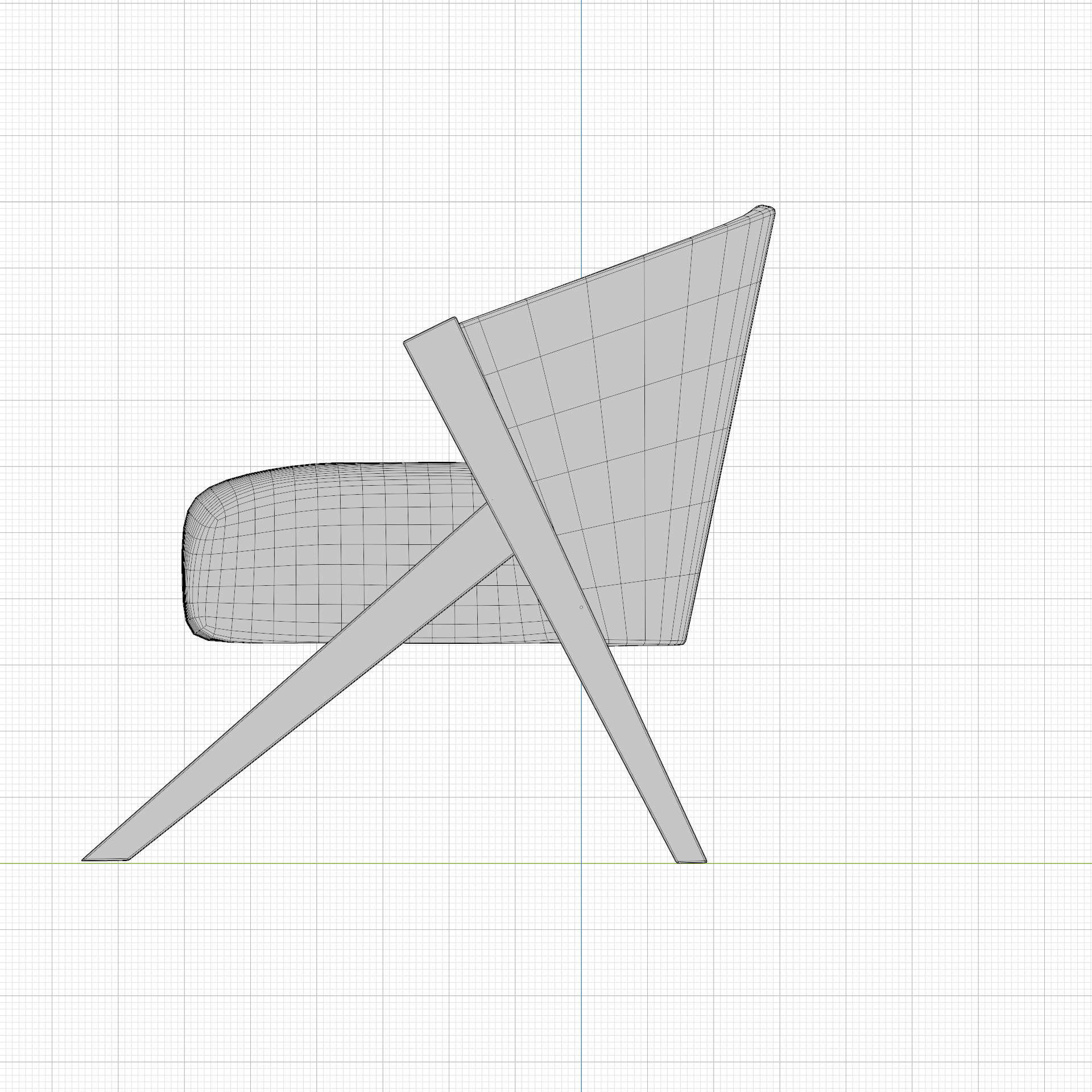 Fancy Chair Low-poly 3D model_46