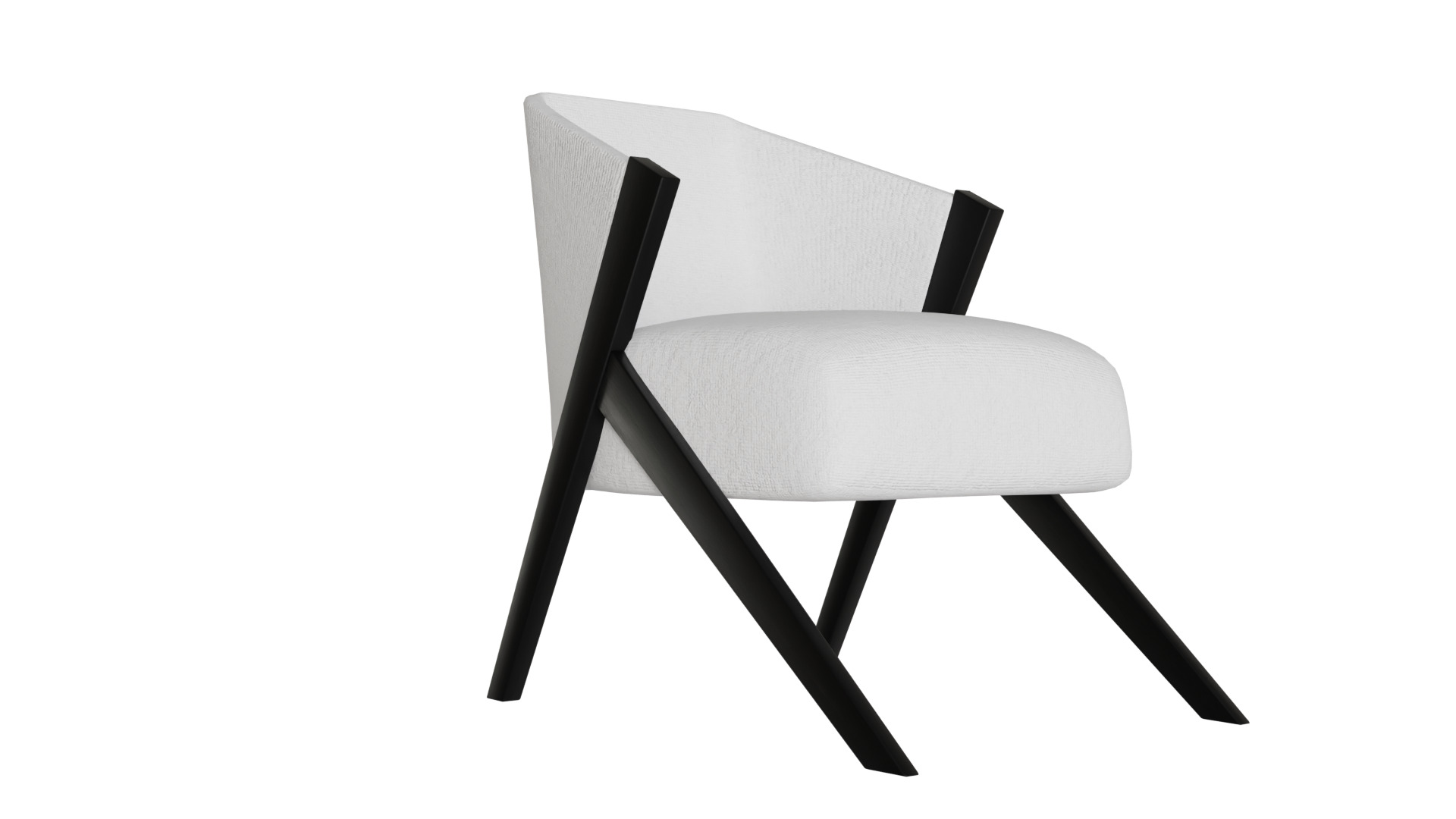 Fancy Chair Low-poly 3D model_15