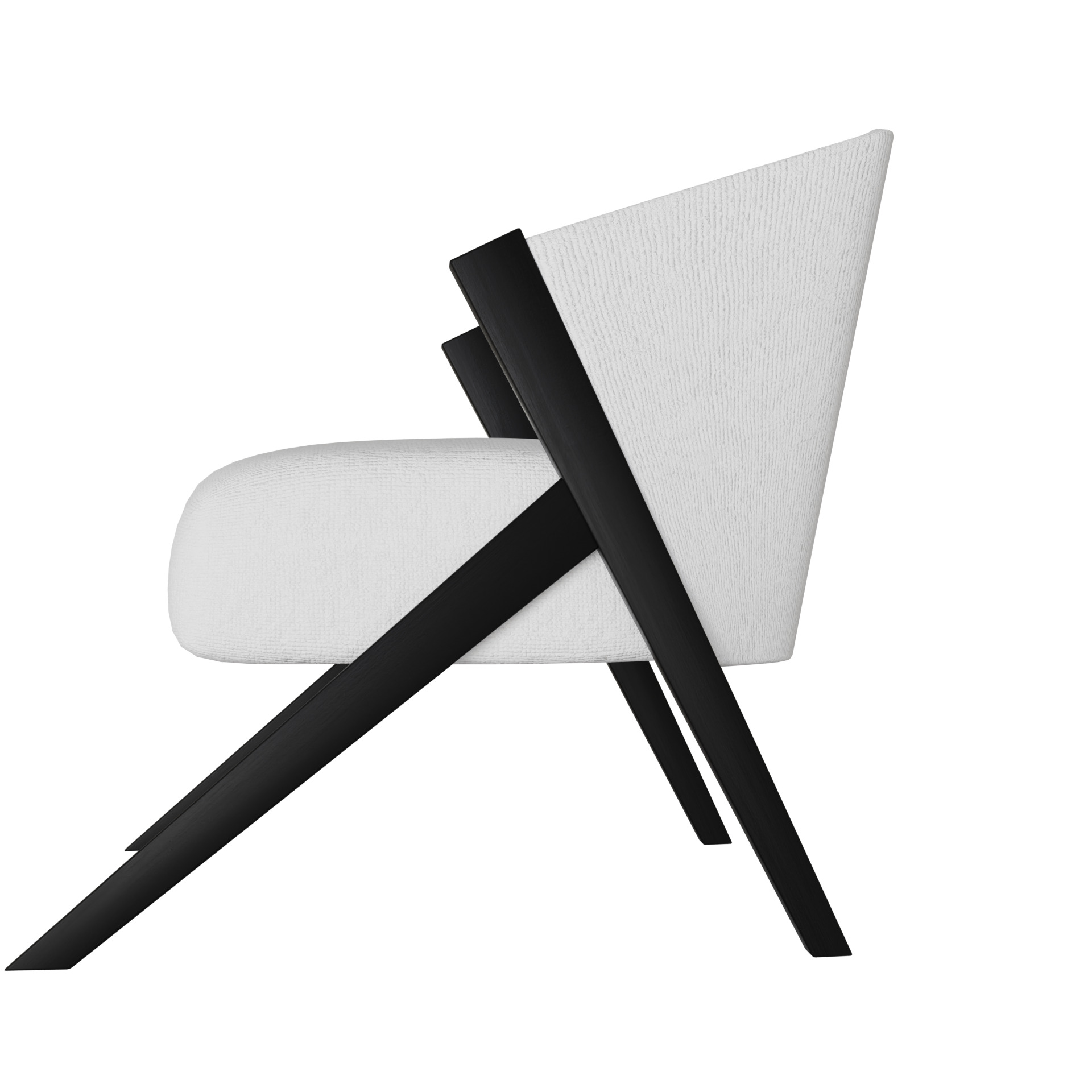 Fancy Chair Low-poly 3D model_1