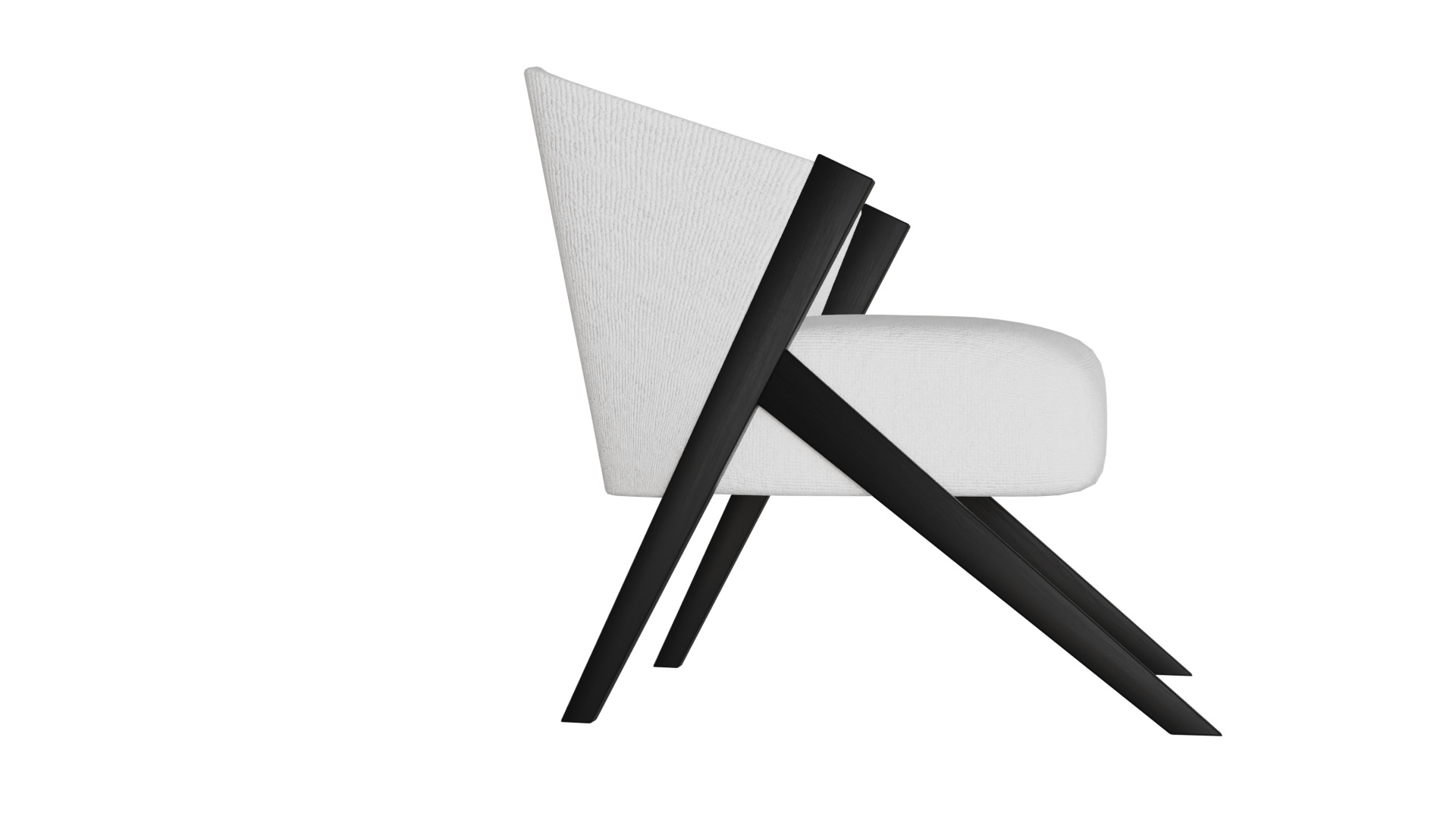 Fancy Chair Low-poly 3D model_19