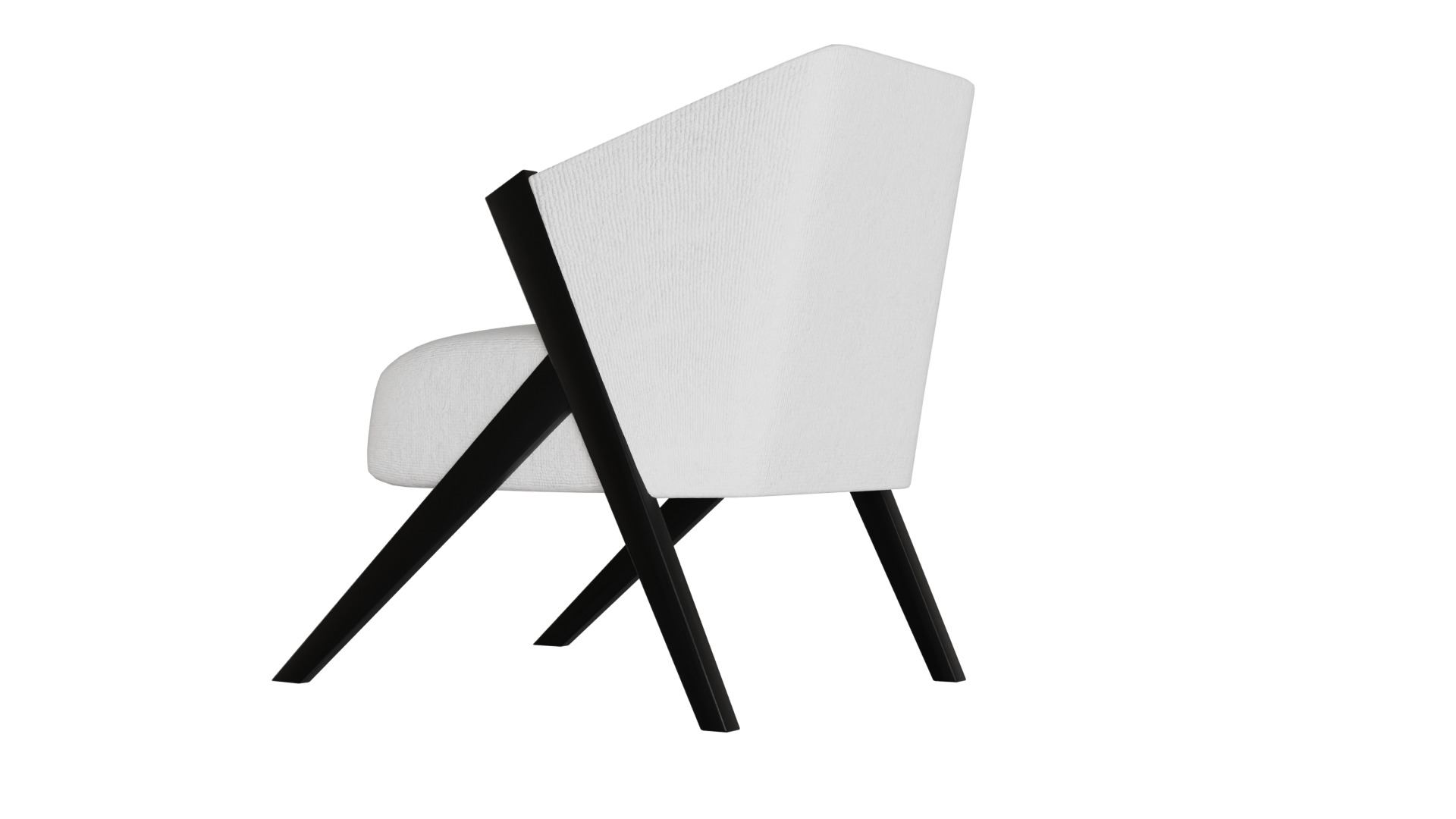 Fancy Chair Low-poly 3D model_34