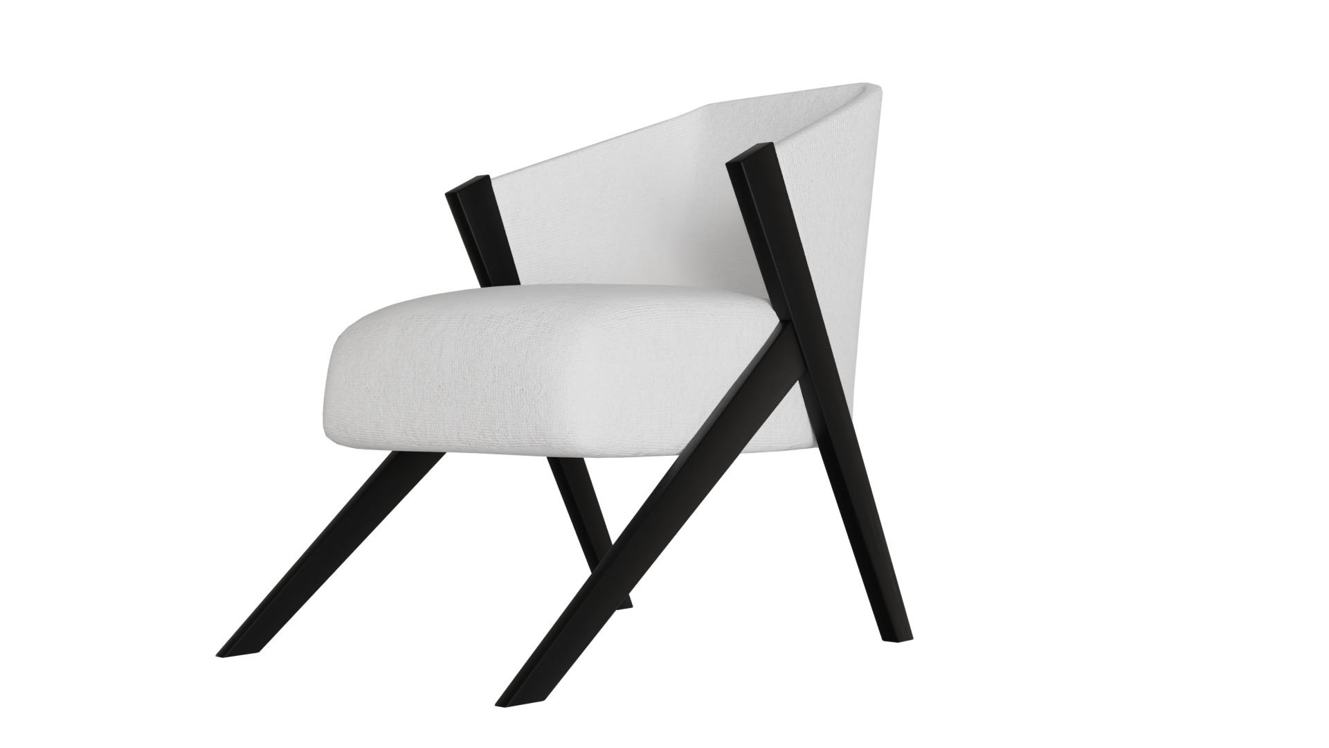 Fancy Chair Low-poly 3D model_42