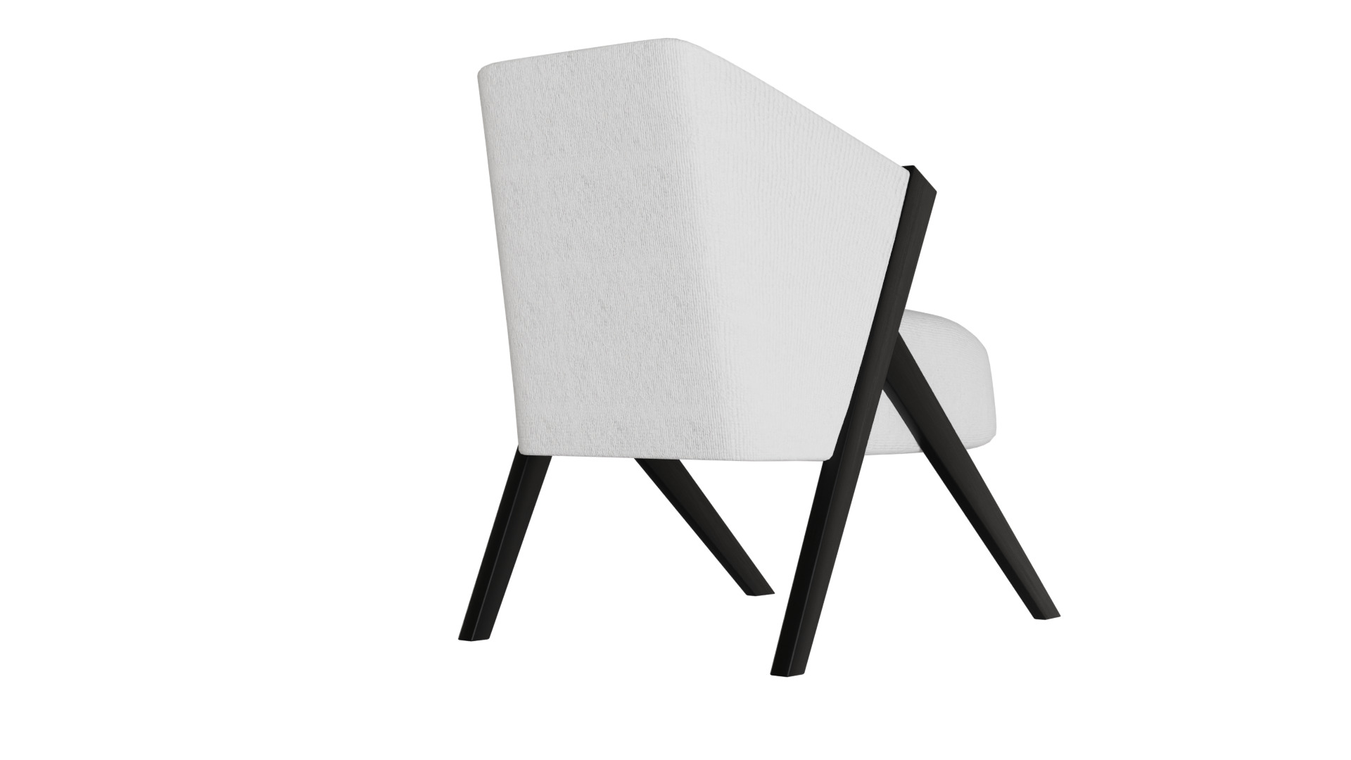 Fancy Chair Low-poly 3D model_25