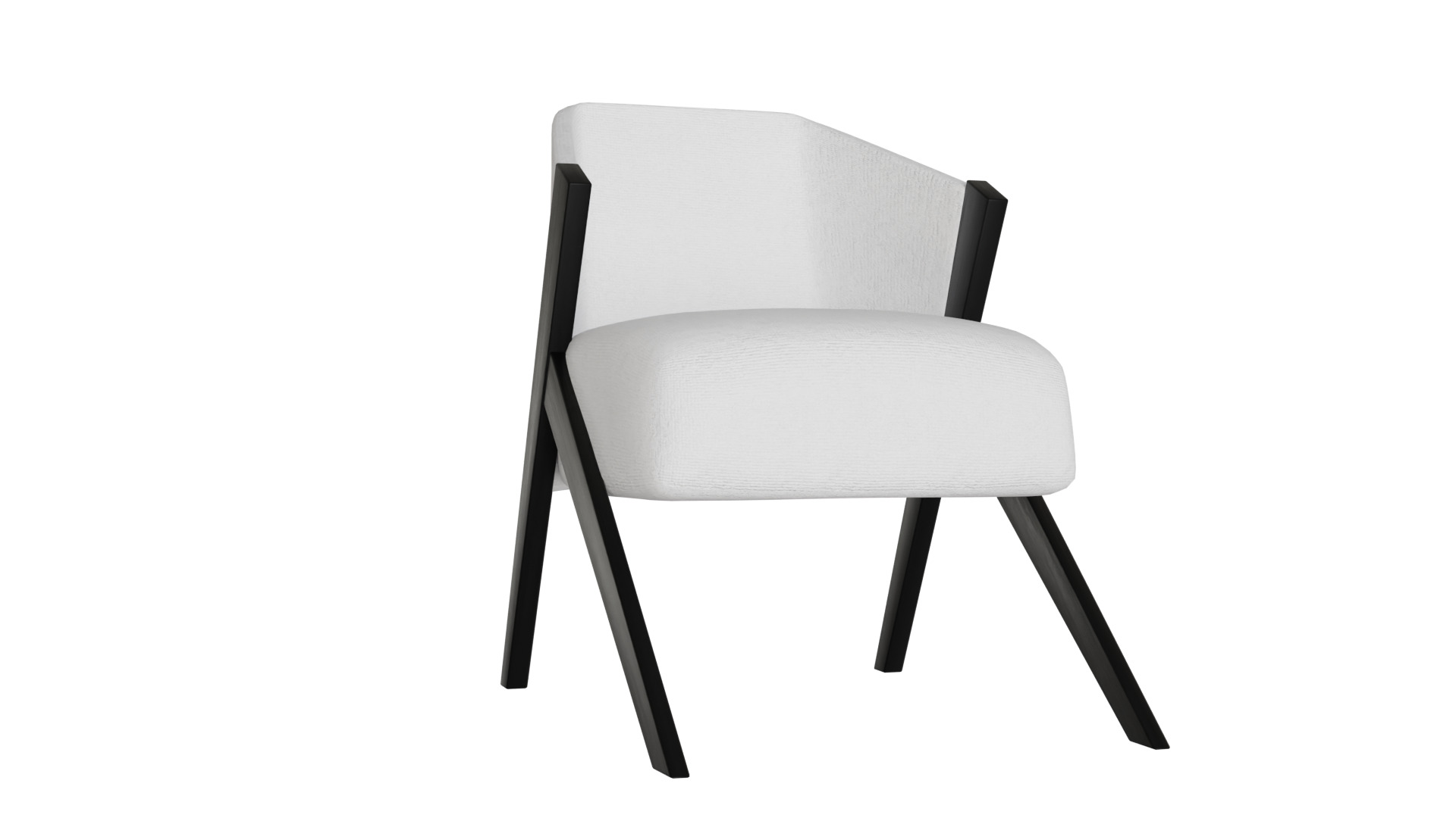 Fancy Chair Low-poly 3D model_13