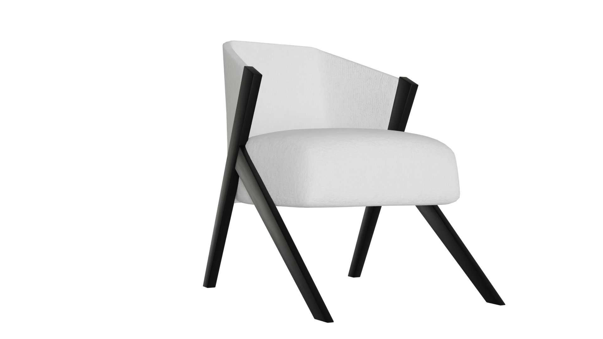 Fancy Chair Low-poly 3D model_14