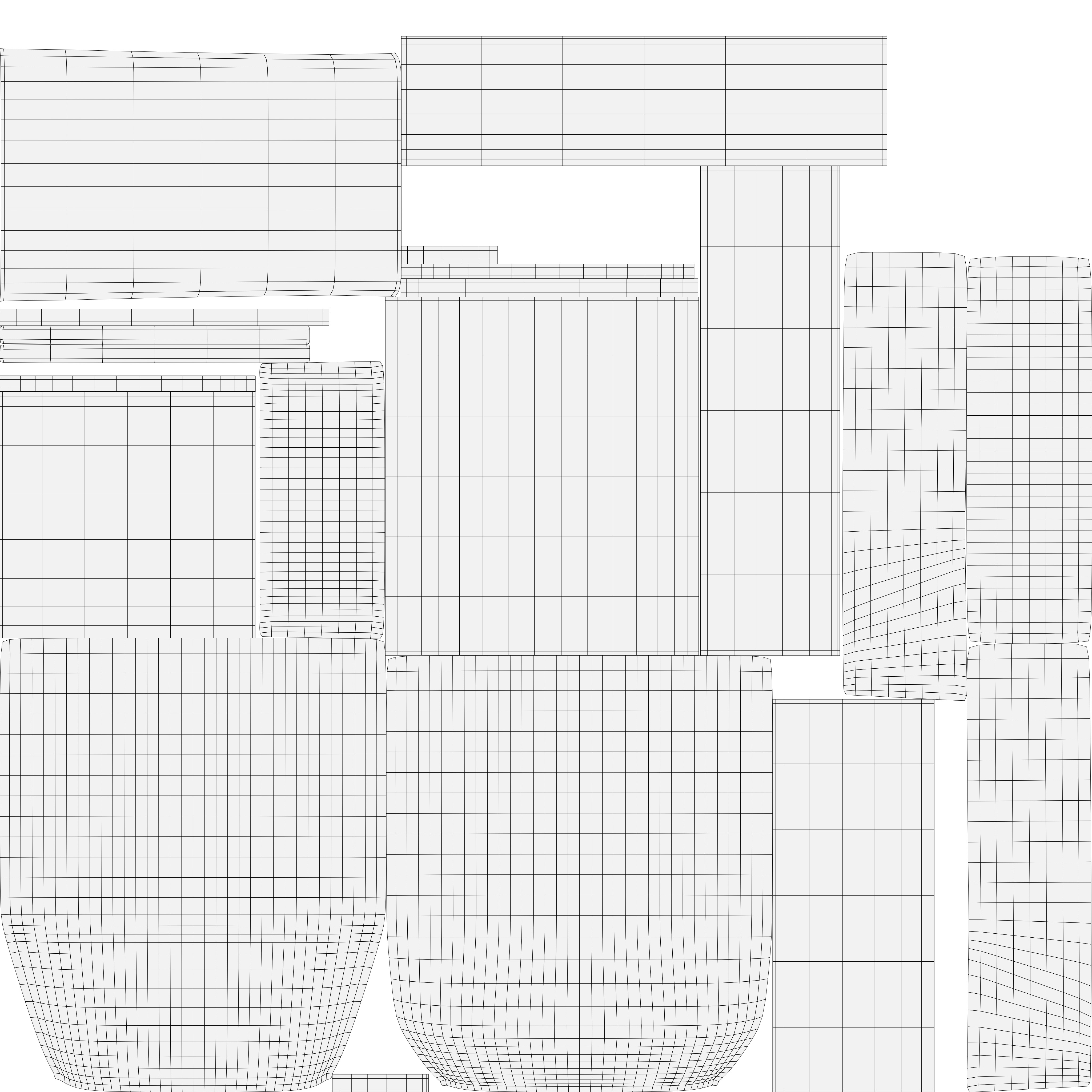 Fancy Chair Low-poly 3D model_44