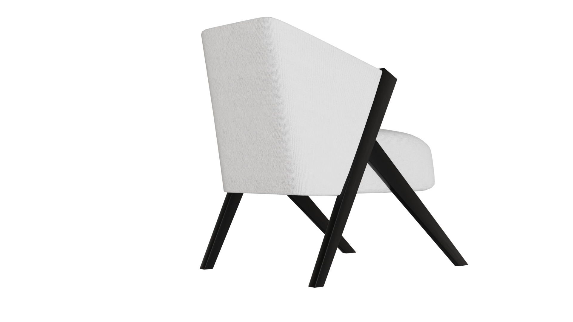 Fancy Chair Low-poly 3D model_24