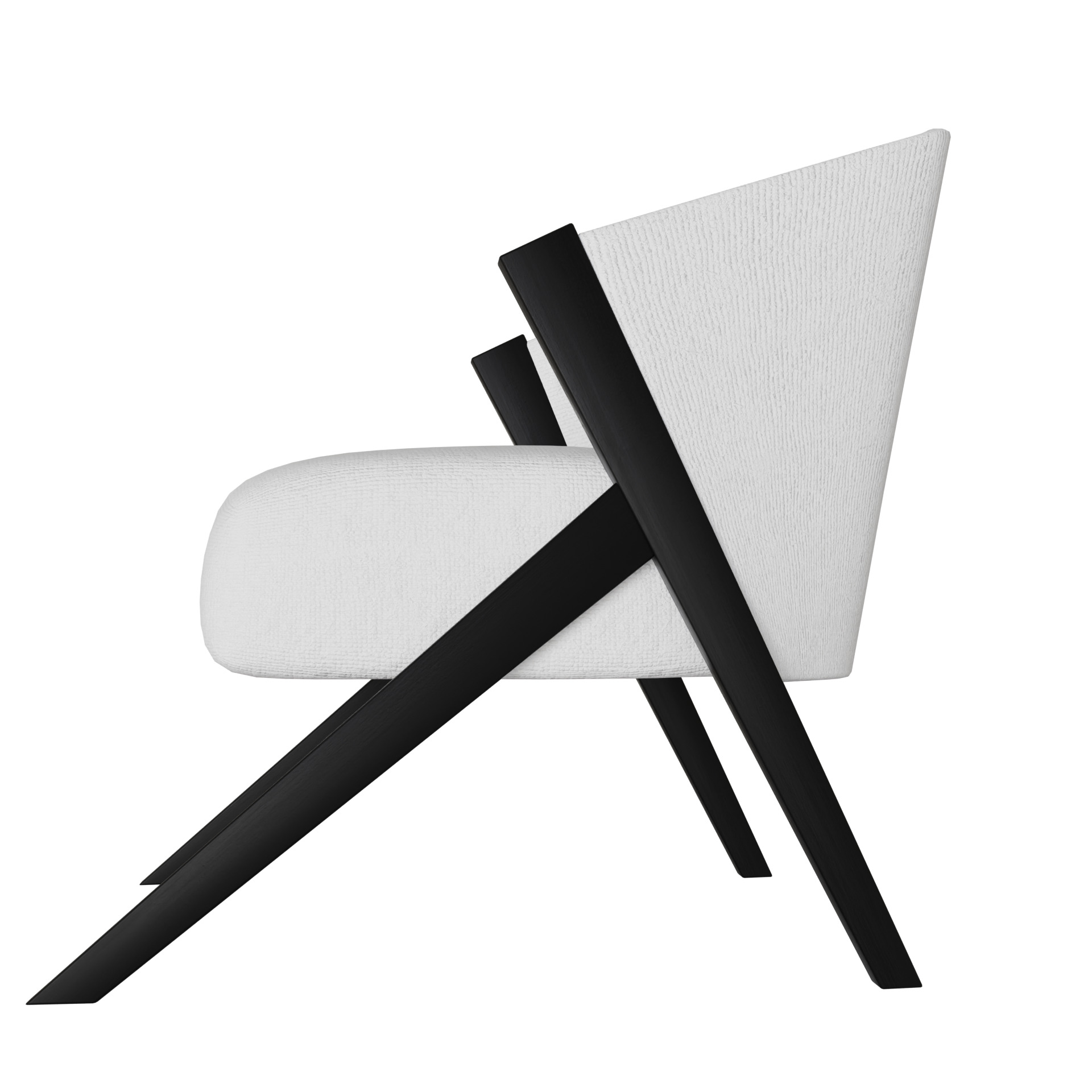 Fancy Chair Low-poly 3D model_5