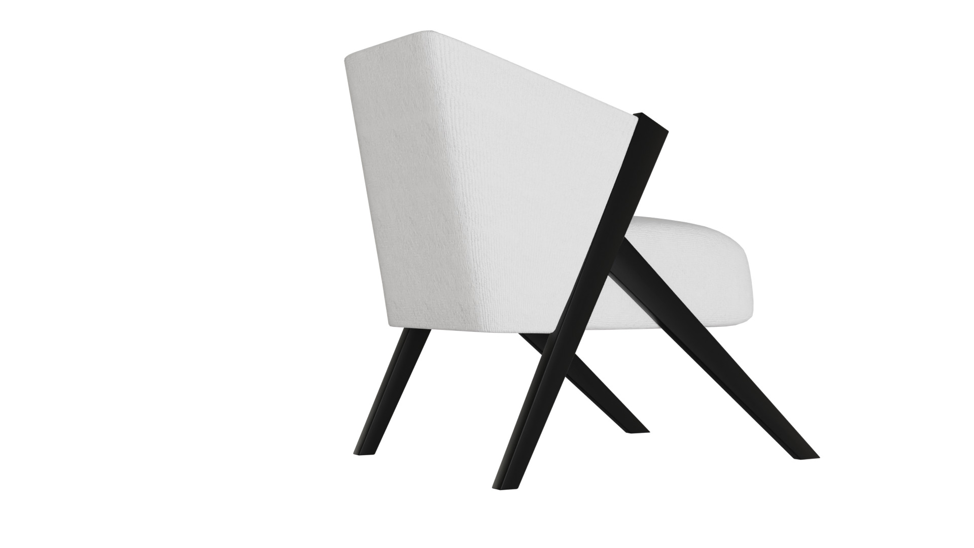 Fancy Chair Low-poly 3D model_23