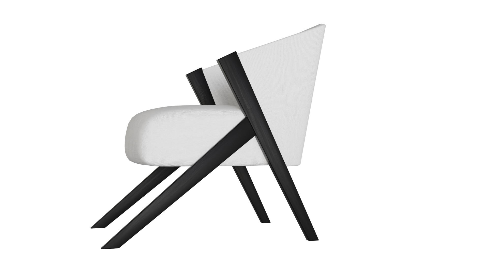 Fancy Chair Low-poly 3D model_39