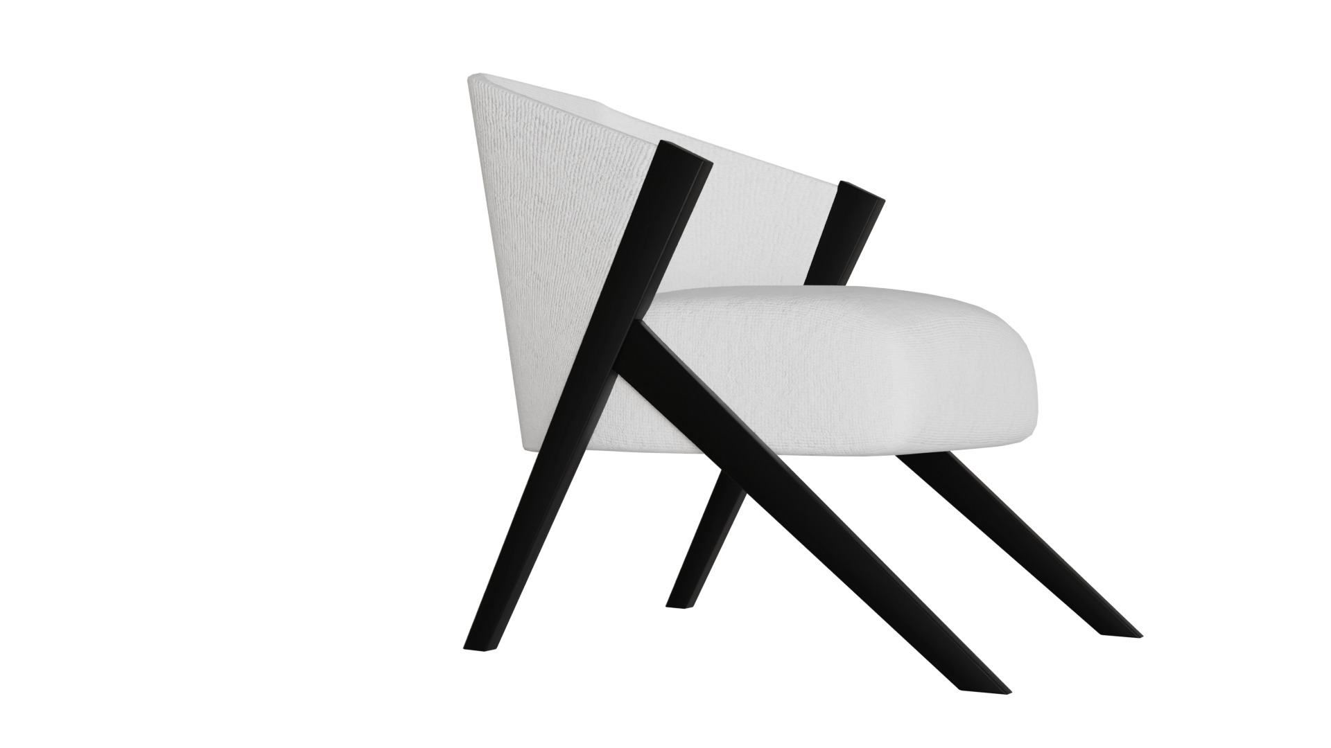 Fancy Chair Low-poly 3D model_17