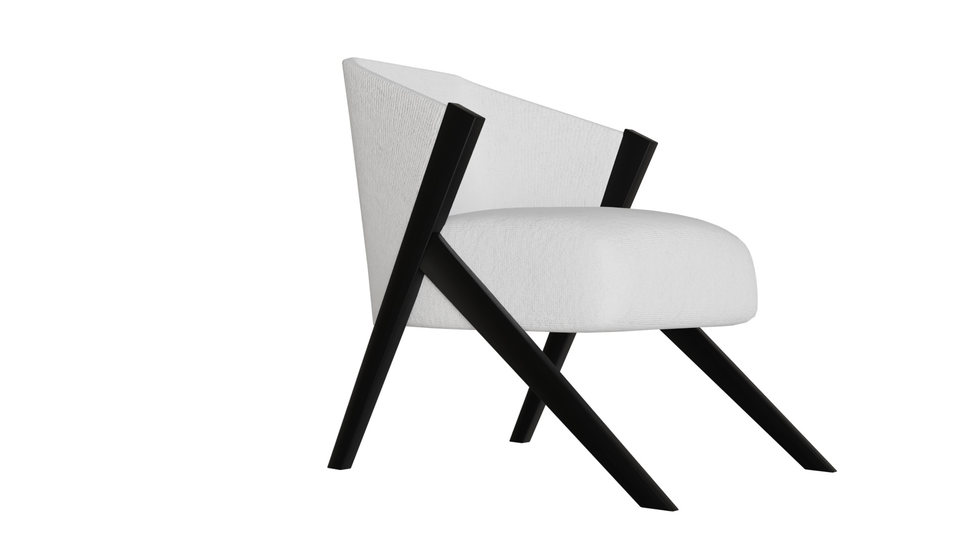 Fancy Chair Low-poly 3D model_16