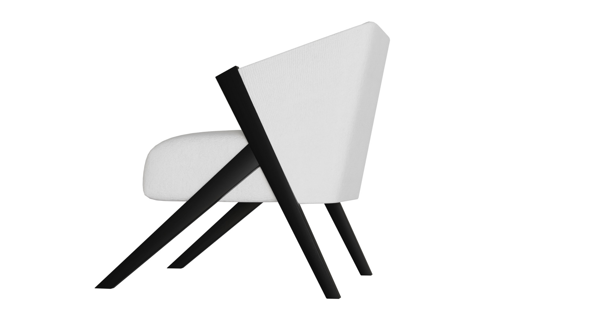 Fancy Chair Low-poly 3D model_36