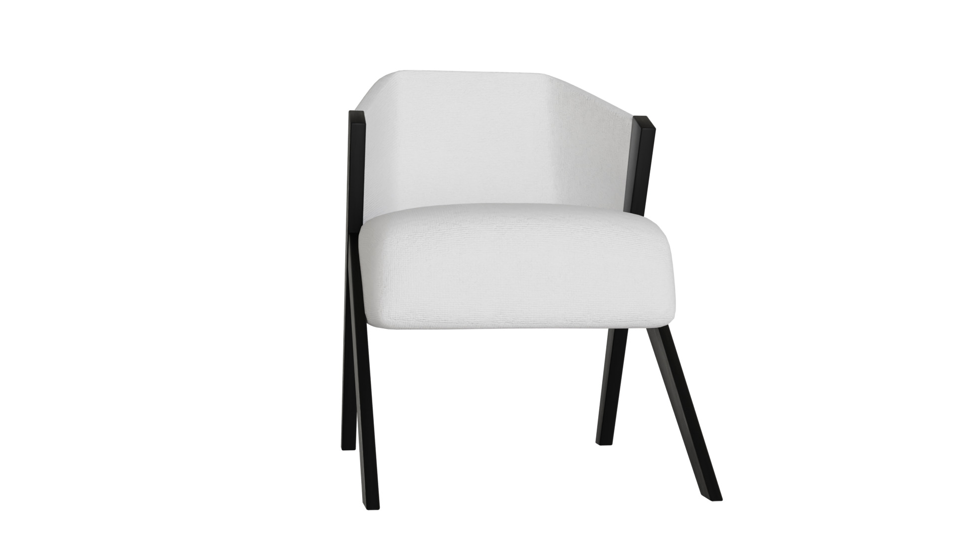 Fancy Chair Low-poly 3D model_12