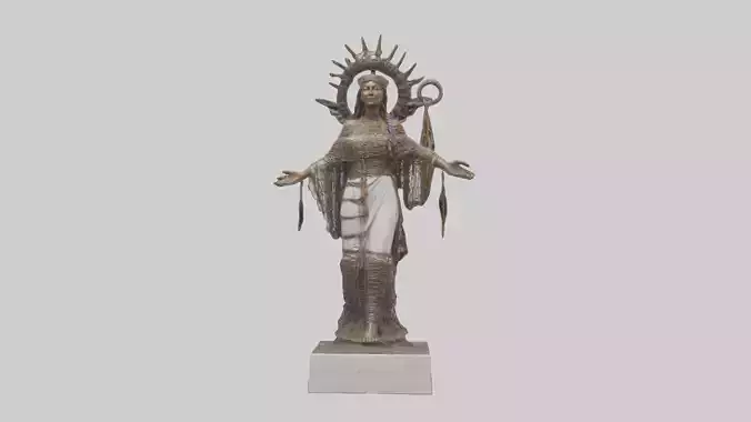 Dream Weaver statue model Low-poly 3D model