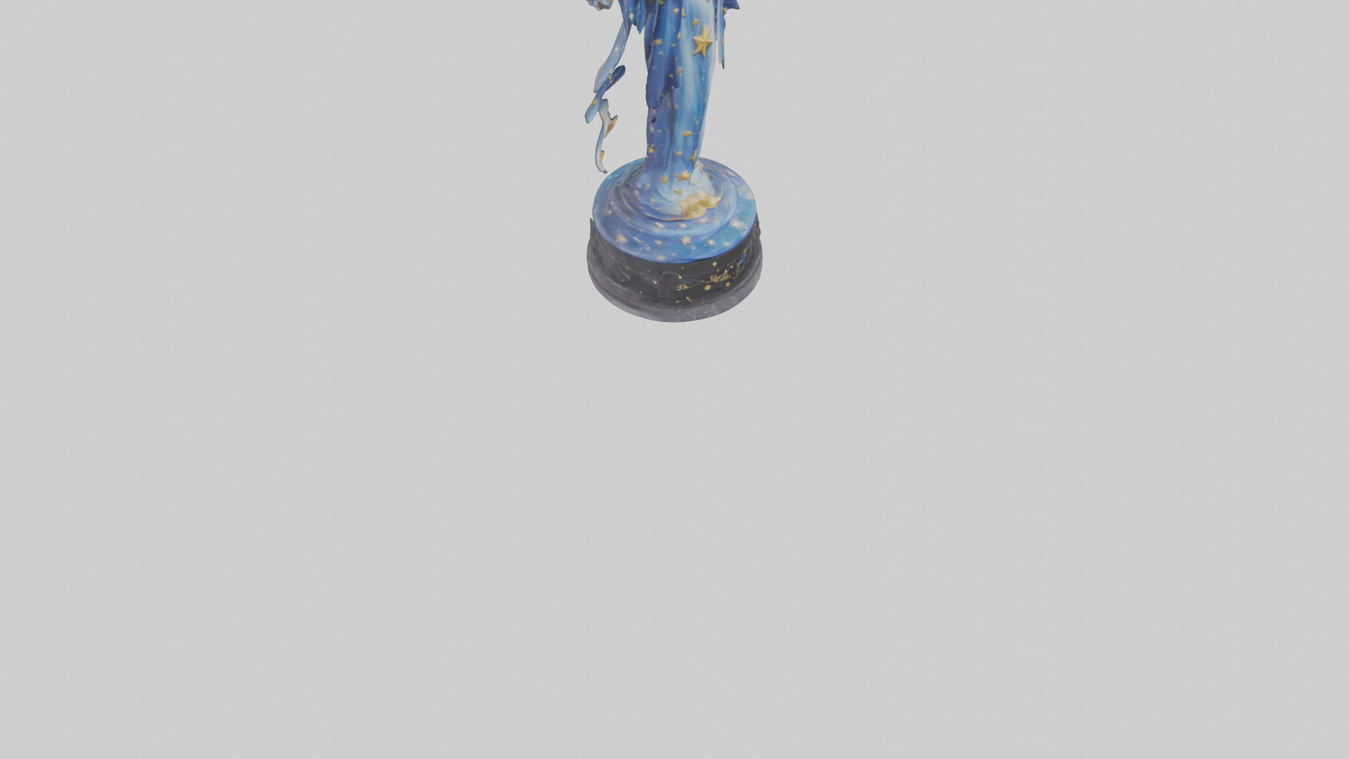 Dreamer of the Stars statue model Low-poly 3D model_7