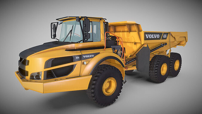 Excavator A25G Low-poly 3D model 2