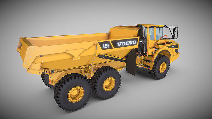 Excavator A25G Low-poly 3D model 3