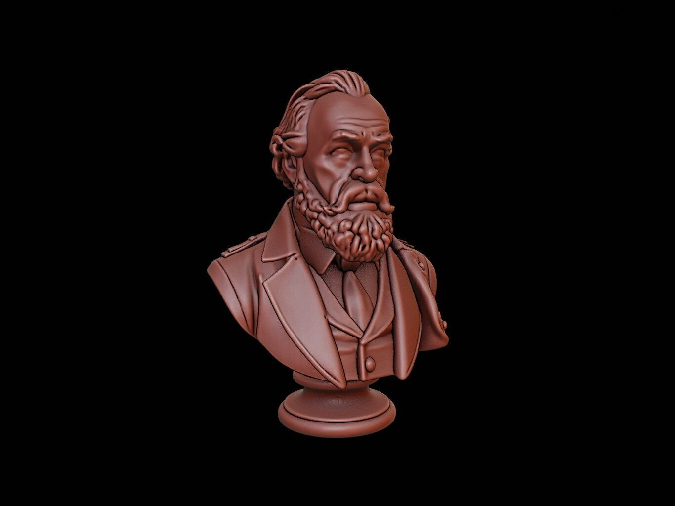 Abel Tasman Bust 3D print model_1