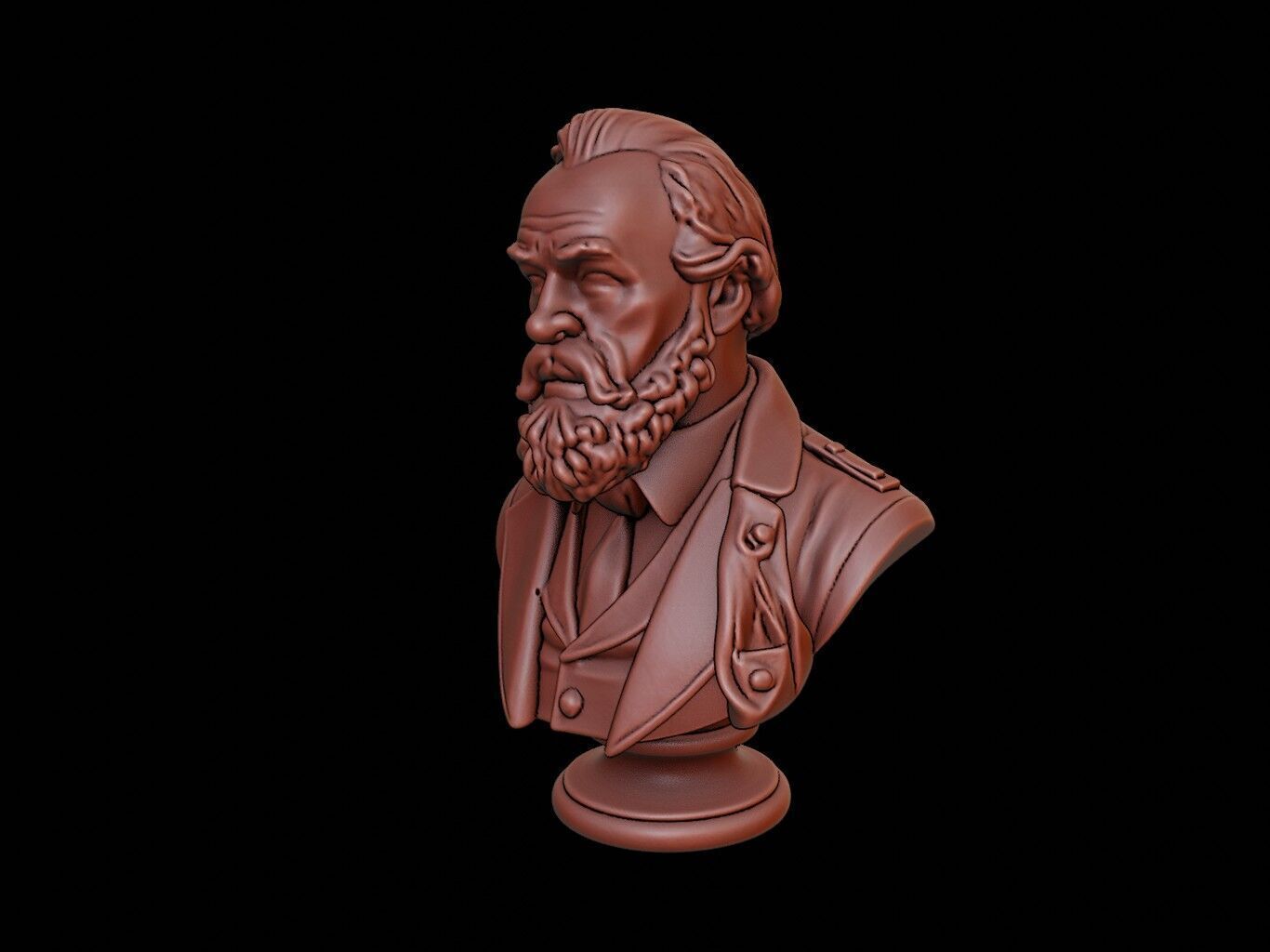 Abel Tasman Bust 3D print model_2