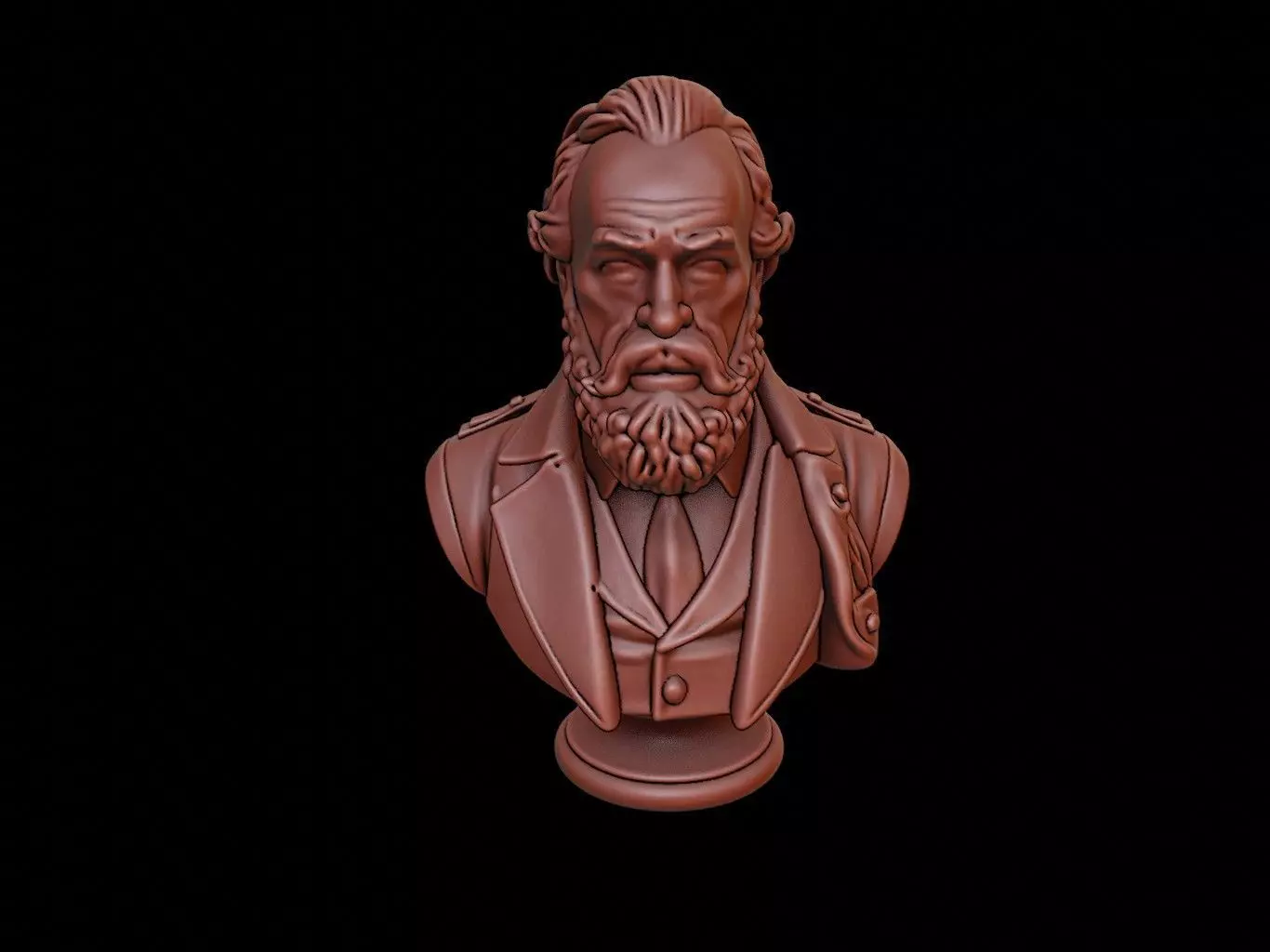Abel Tasman Bust 3D print model_0