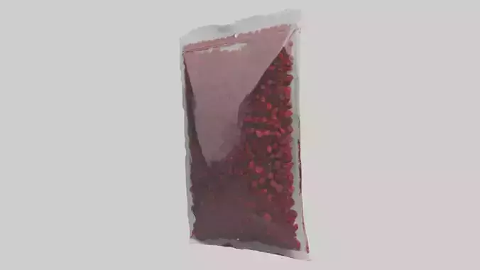 Dried Cranberries Model Low-poly 3D model
