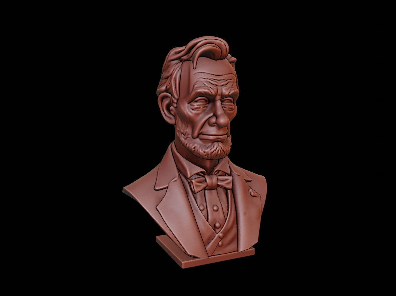 Abraham Lincoln Bust 3D print model_1