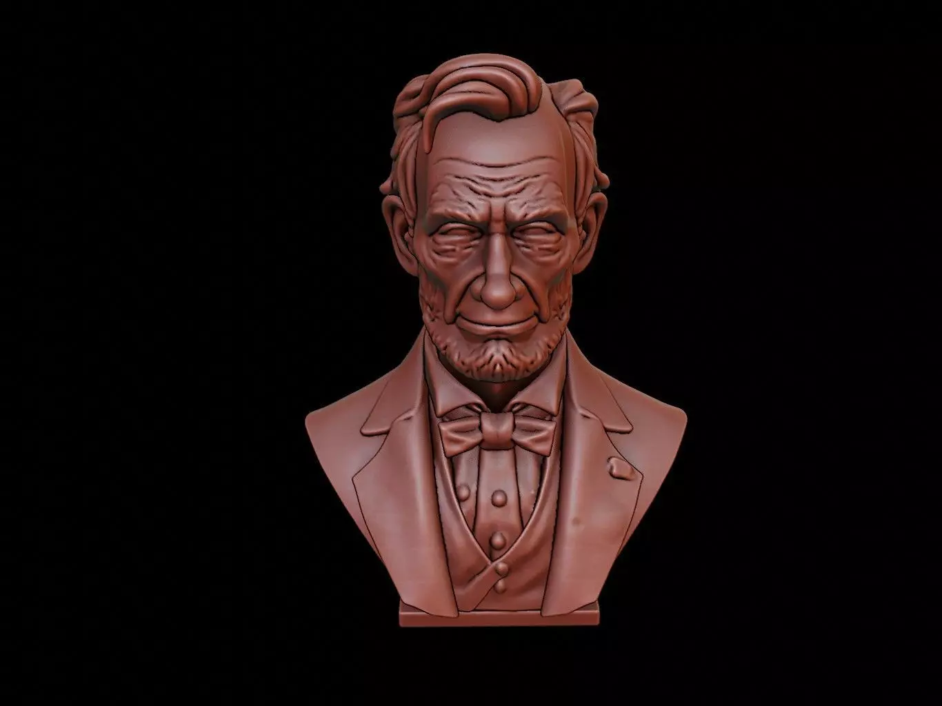Abraham Lincoln Bust 3D print model_0