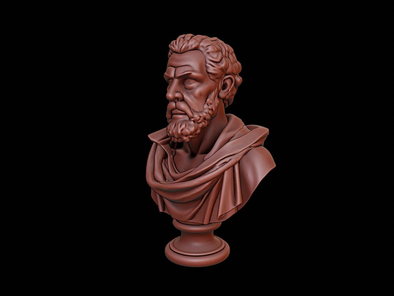 Amerigo Vespucci Bust 3D print model_2