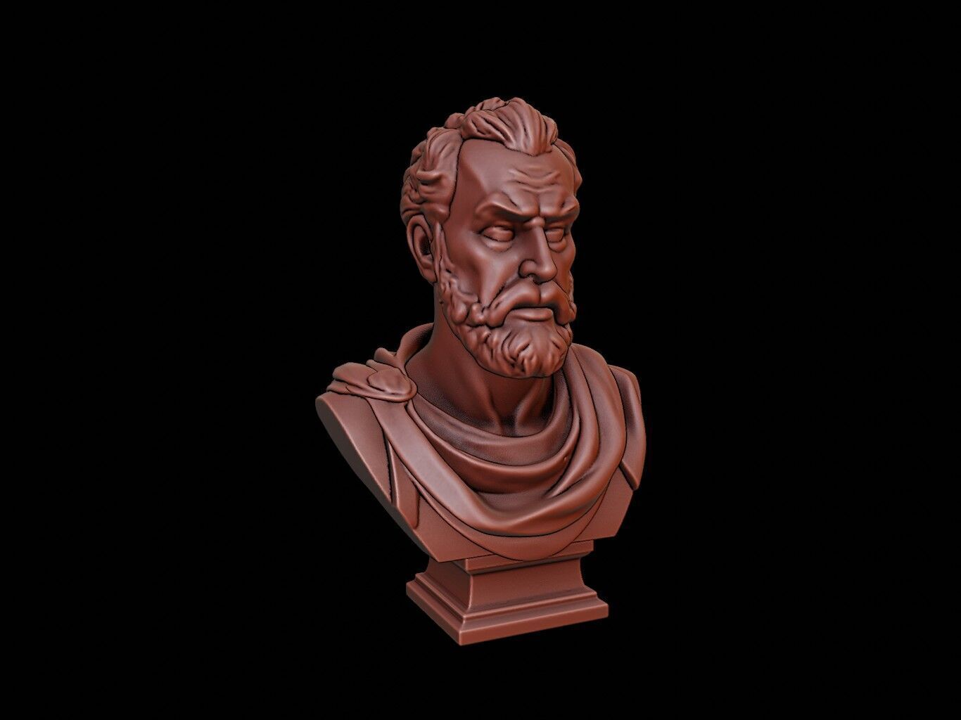 Amerigo Vespucci Bust 3D print model_1