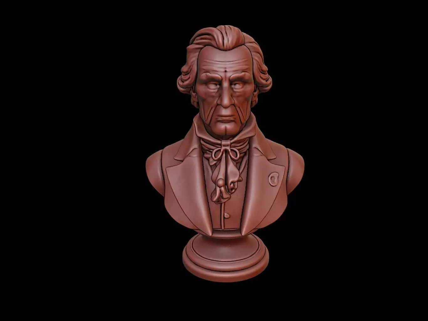 Andrew Jackson Bust 3D print model_0
