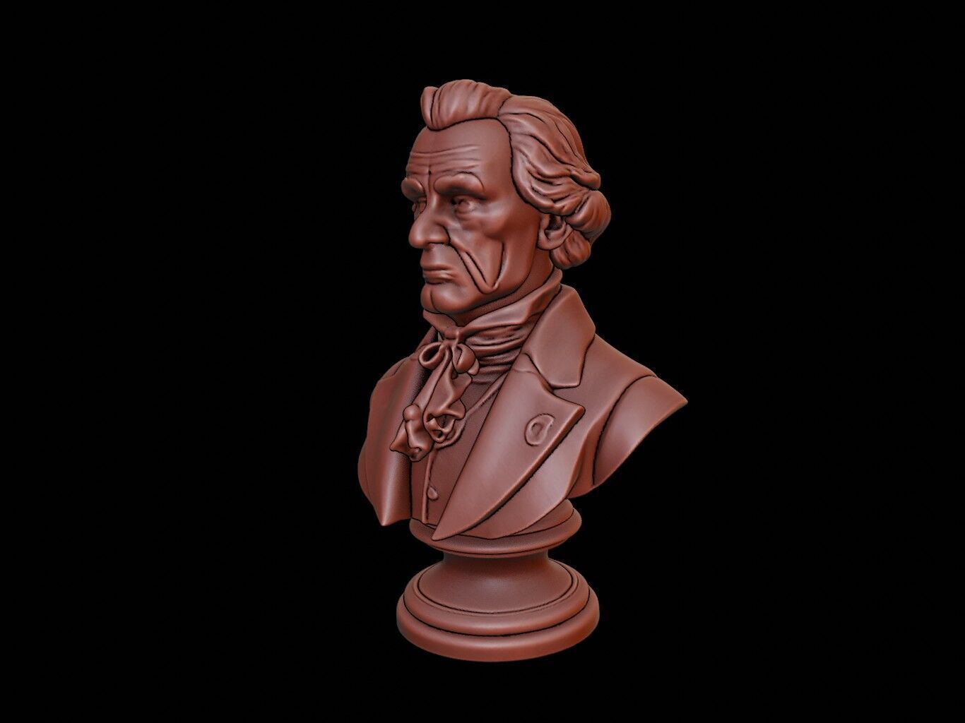 Andrew Jackson Bust 3D print model_2