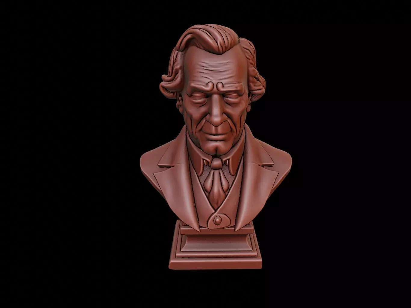 Andrew Johnson Bust 3D print model_0