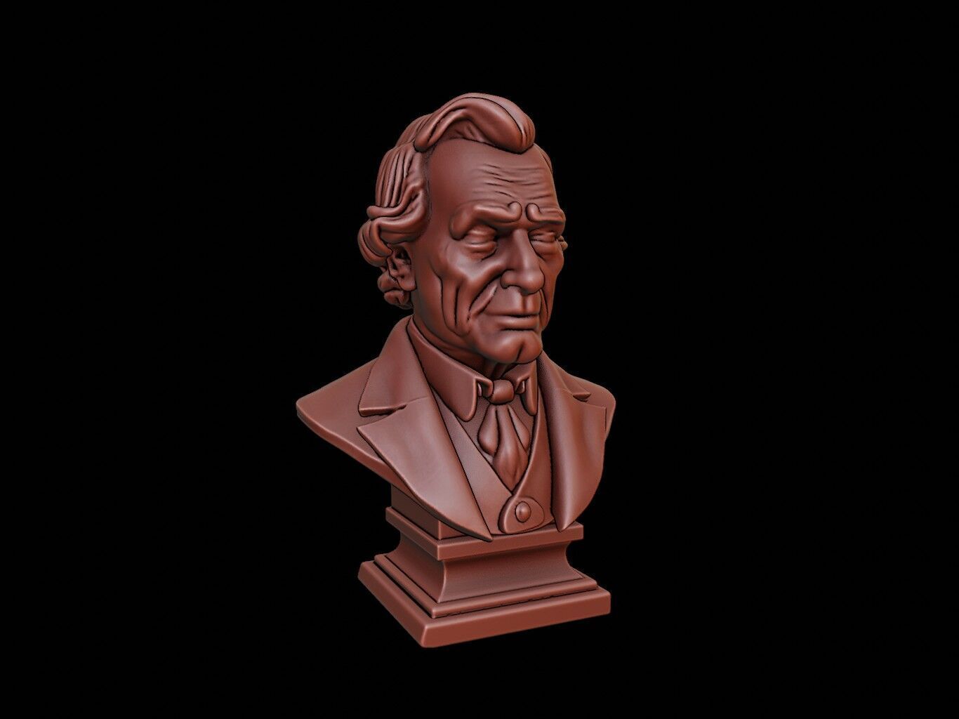 Andrew Johnson Bust 3D print model_1