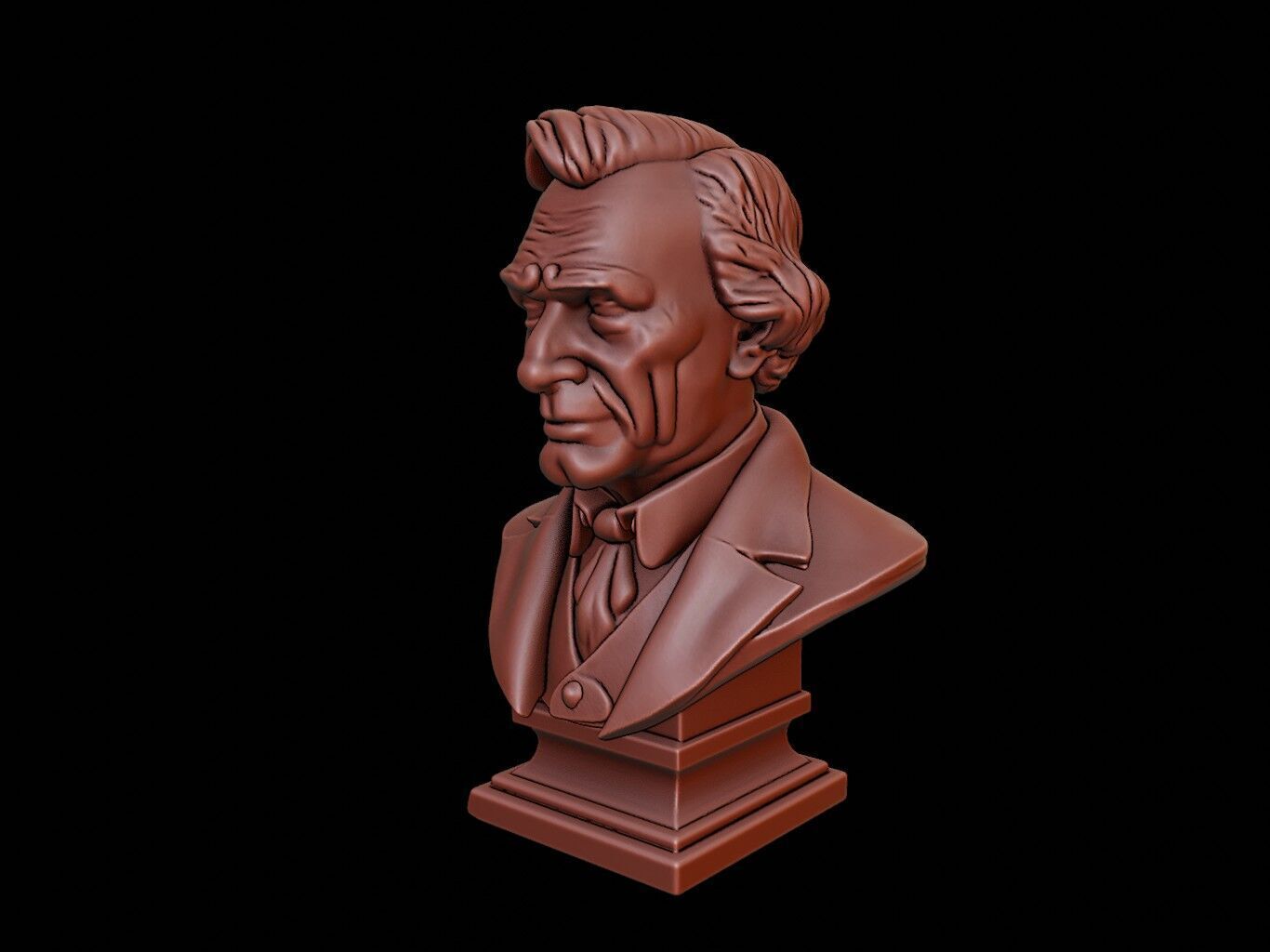 Andrew Johnson Bust 3D print model_2