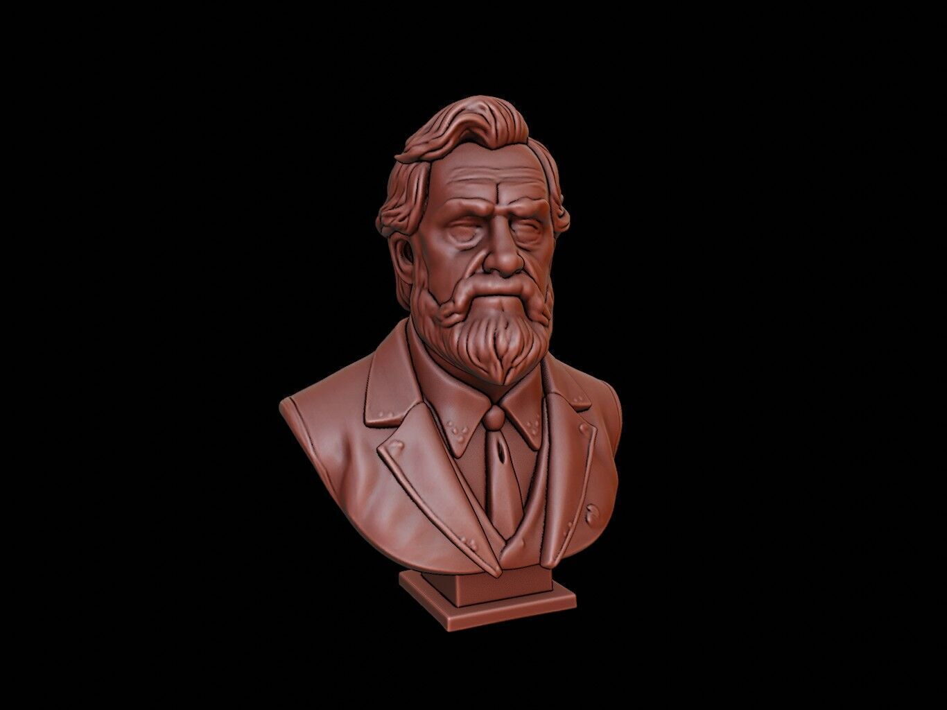 Aurel Stein Bust 3D print model_1